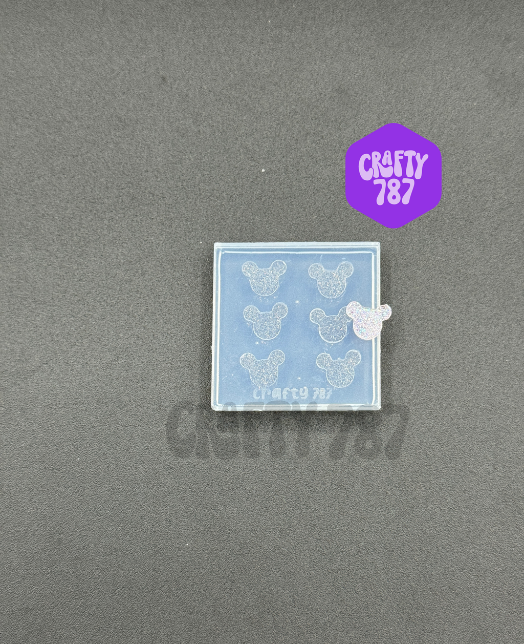 Mouse Druzy Stud Earring Mold