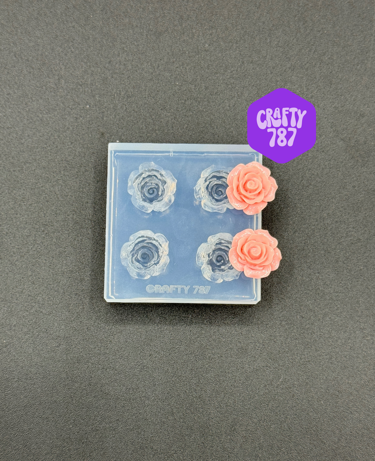 Rose 2D Silicone Mold 20mm