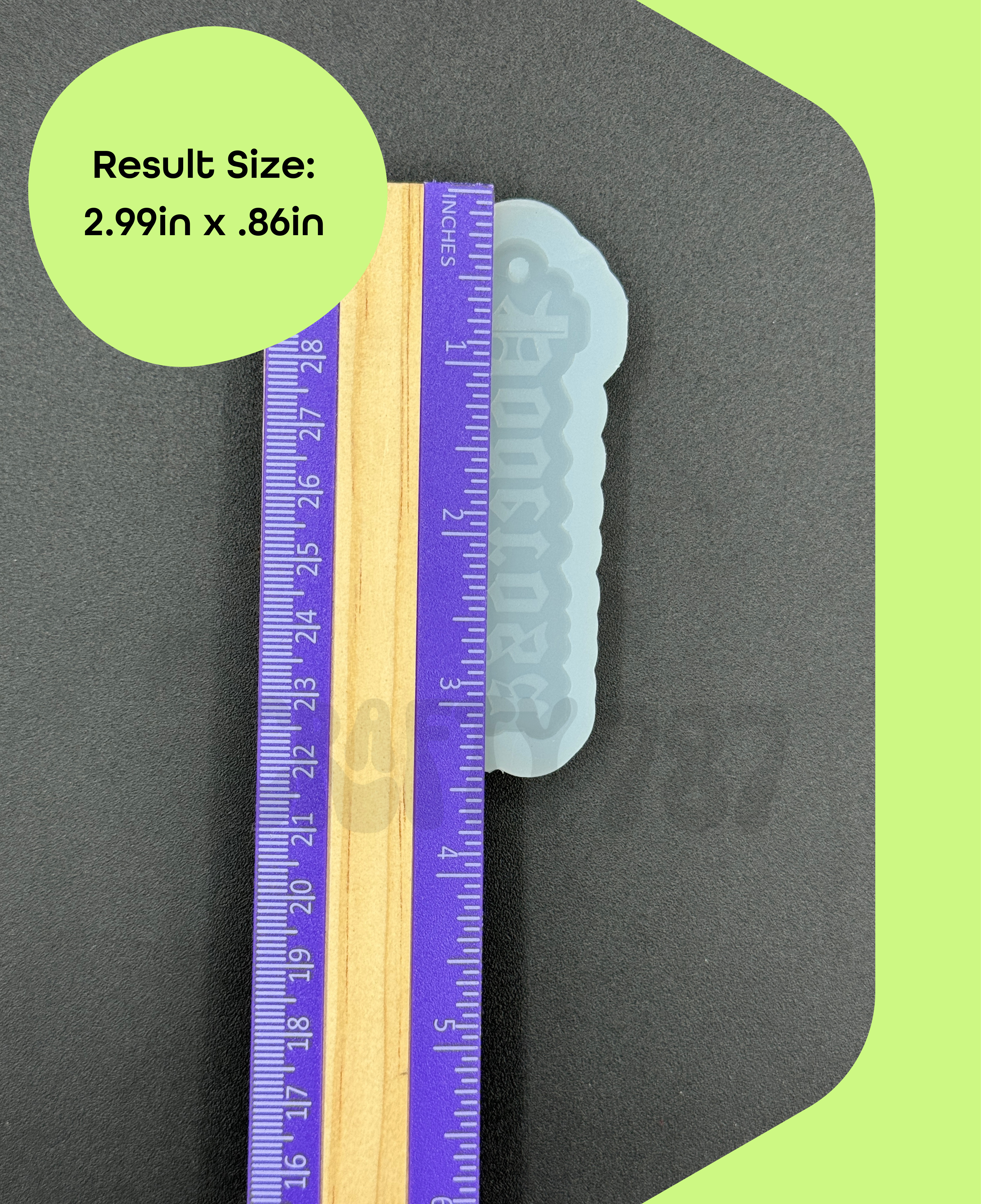 Poderosa Keychain Mold (d7)