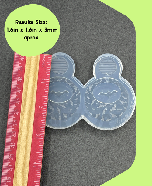 Bats Dangle Earring Silicone Mold, Resin Mold (B15)