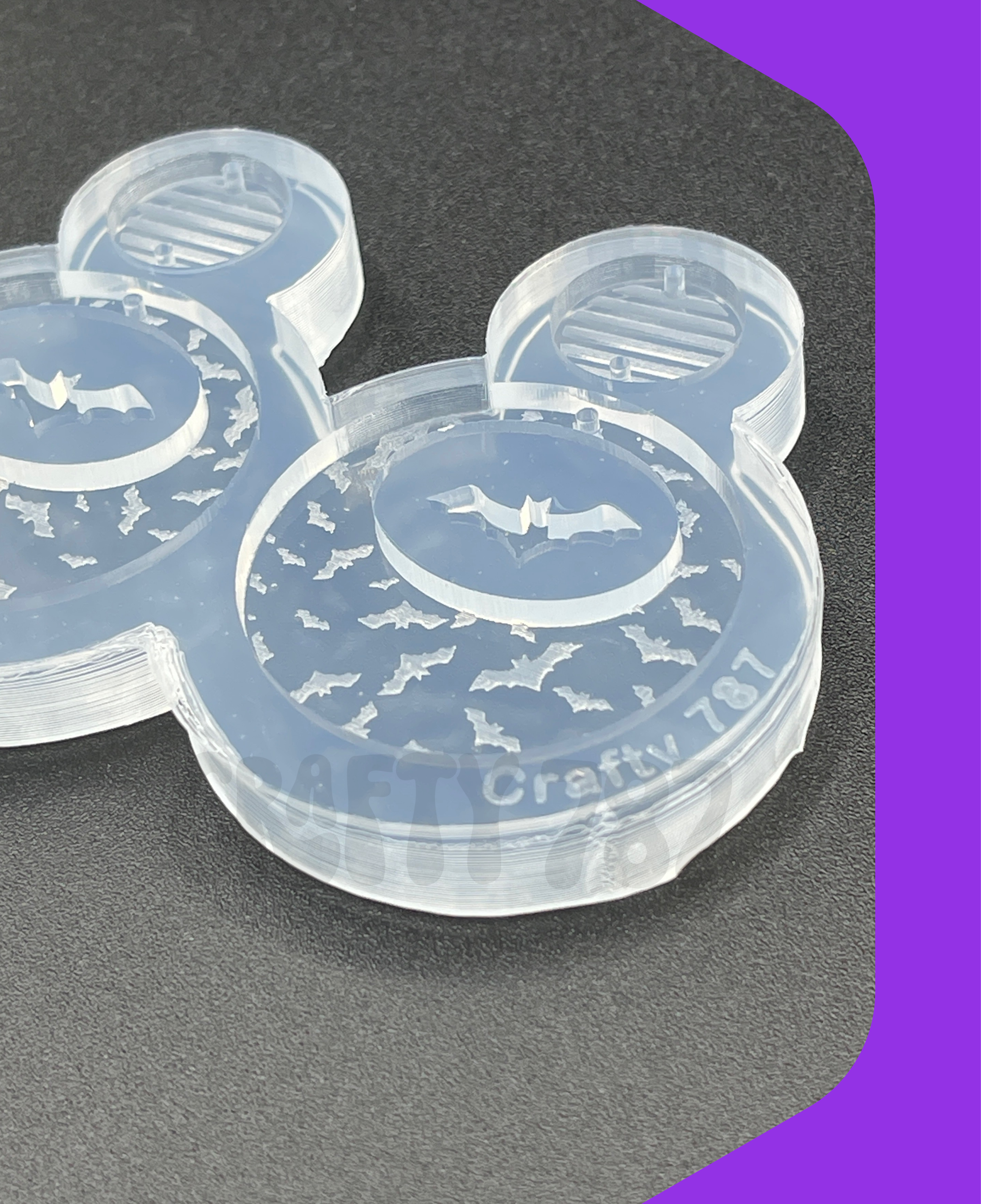 Bats Dangle Earring Silicone Mold, Resin Mold (B15)