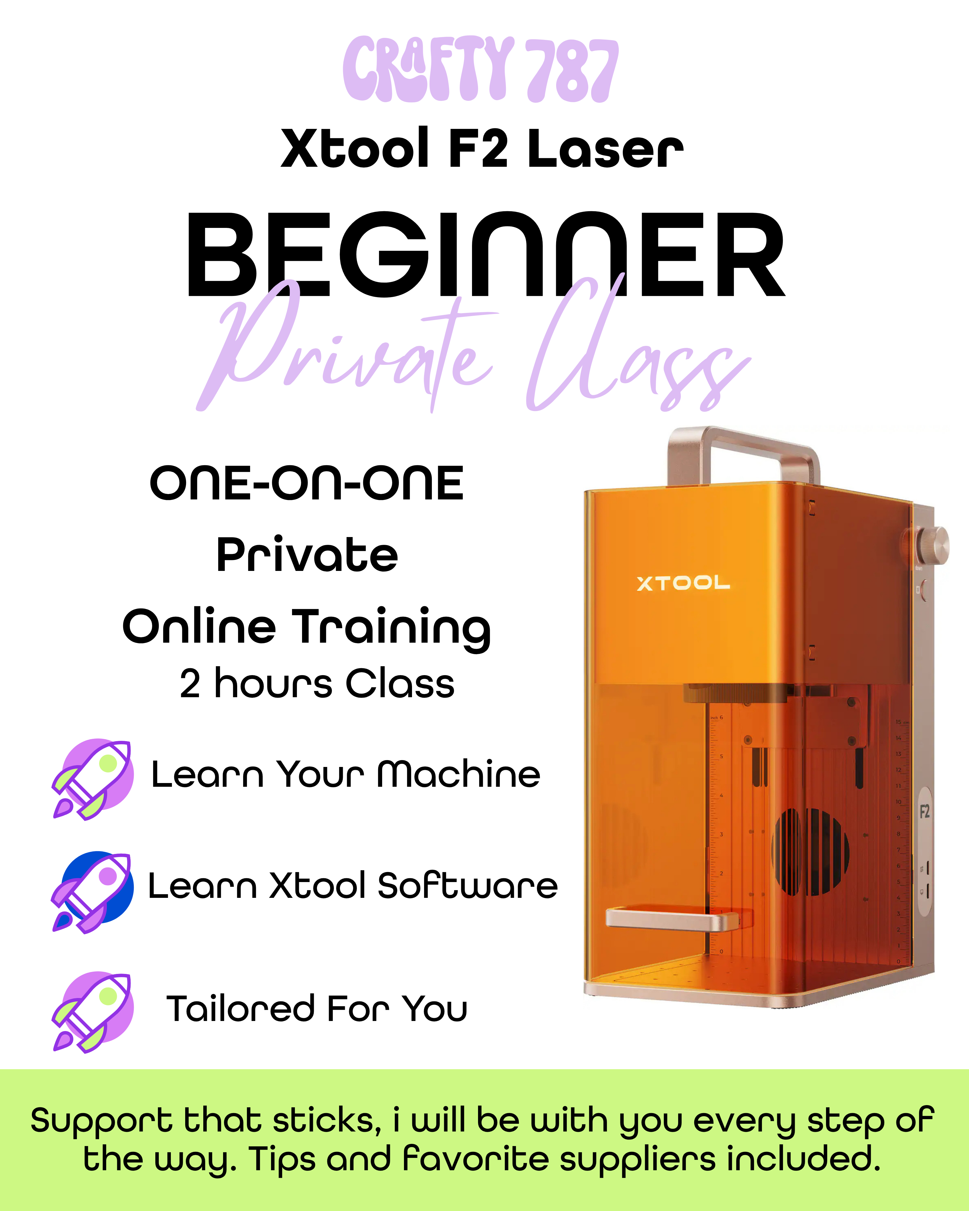 Xtool F2 Laser 1 ON 1 PRIVATE Online Training | 2 Hours