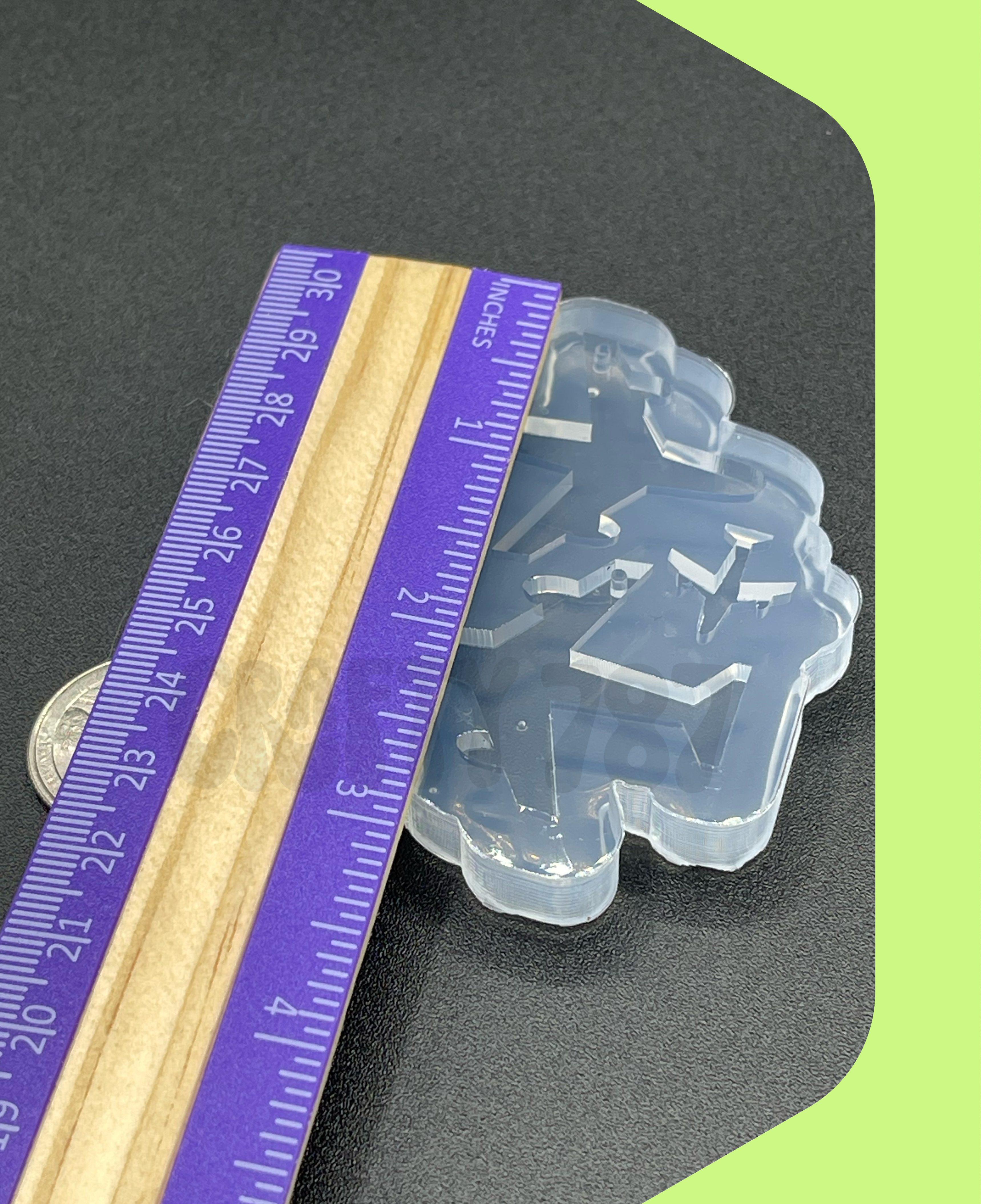 Airplane Dangle Earring Silicone Mold (C14)