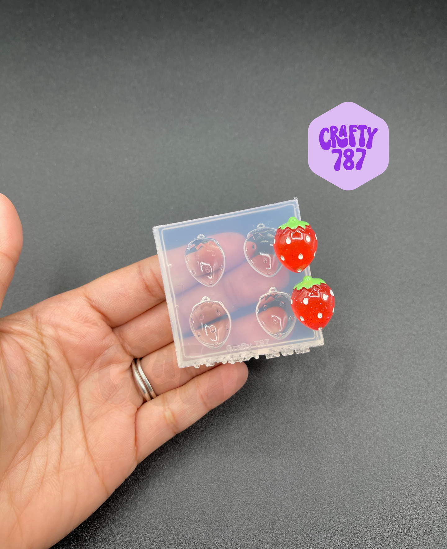 Strawberry 2D Silicone  Mold (A15)