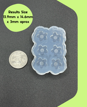 Load image into Gallery viewer, Flower Good Vibes Stud Silicone Mold (A1)
