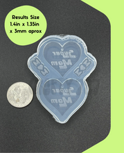 Load image into Gallery viewer, Super Mom Dangle Earring Silicone Mold (C15)
