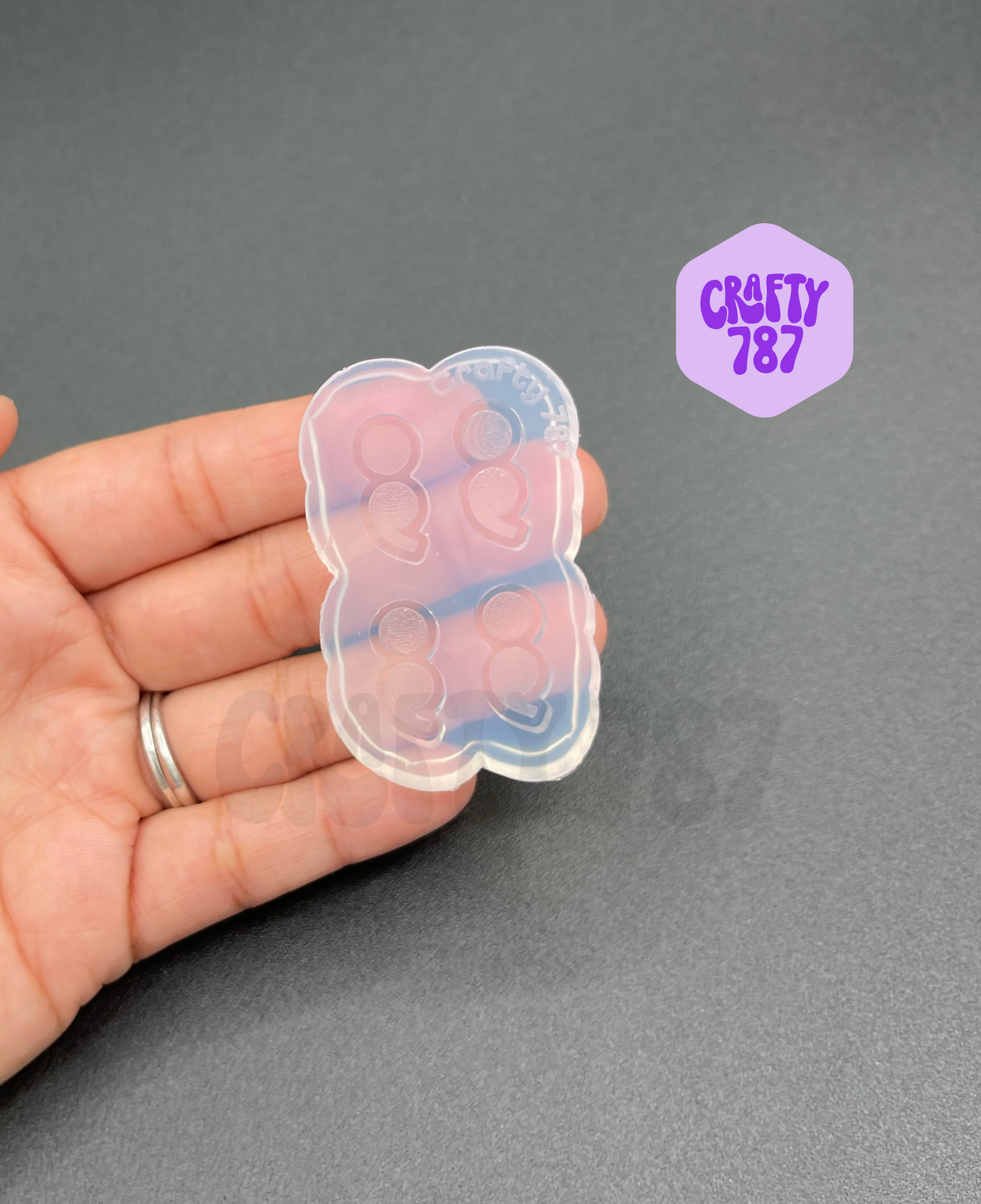 Semi Colon Bits Earring Silicone Mold (A15)