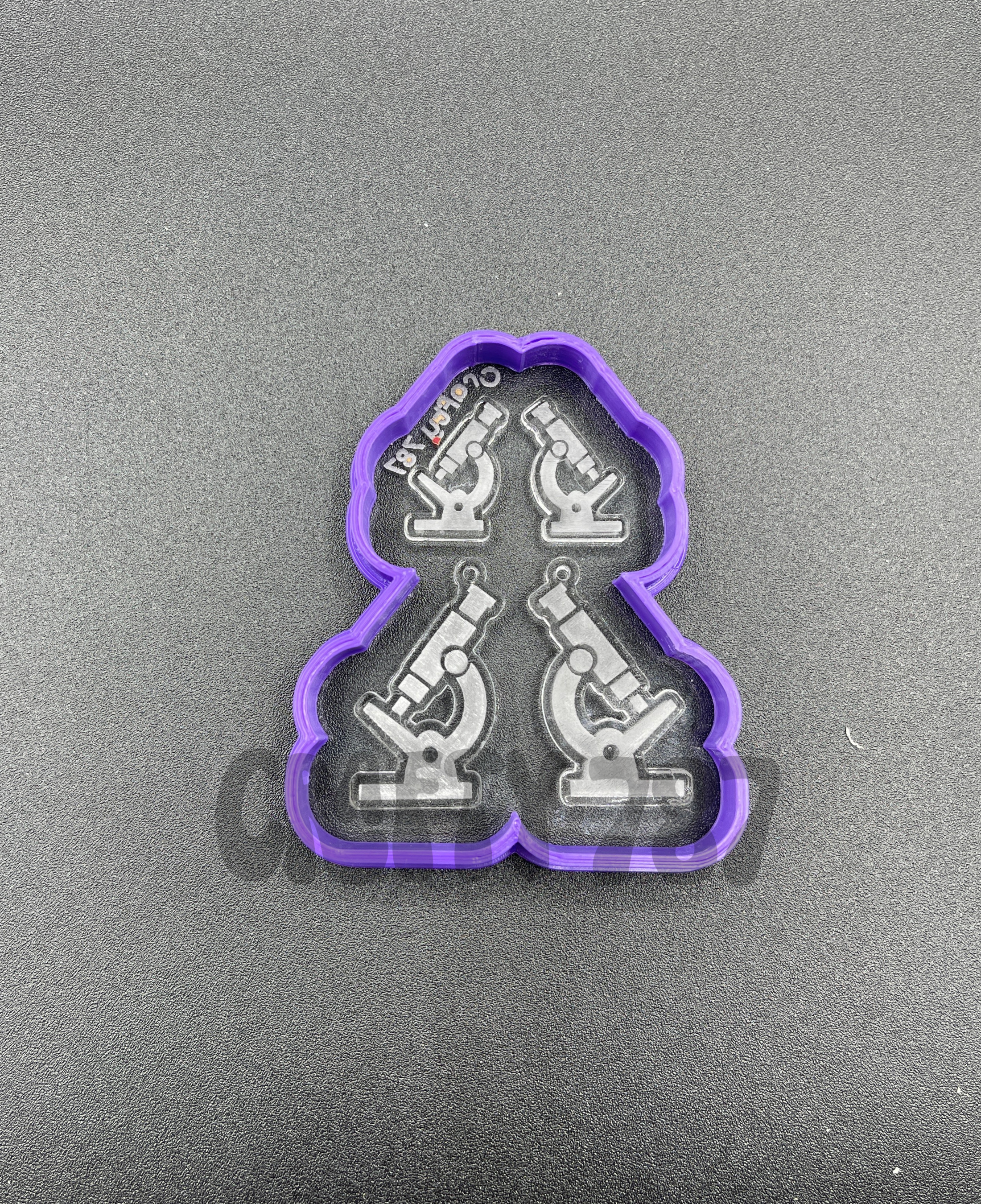 Microscope Earring Resin Silicone Mold (d13)