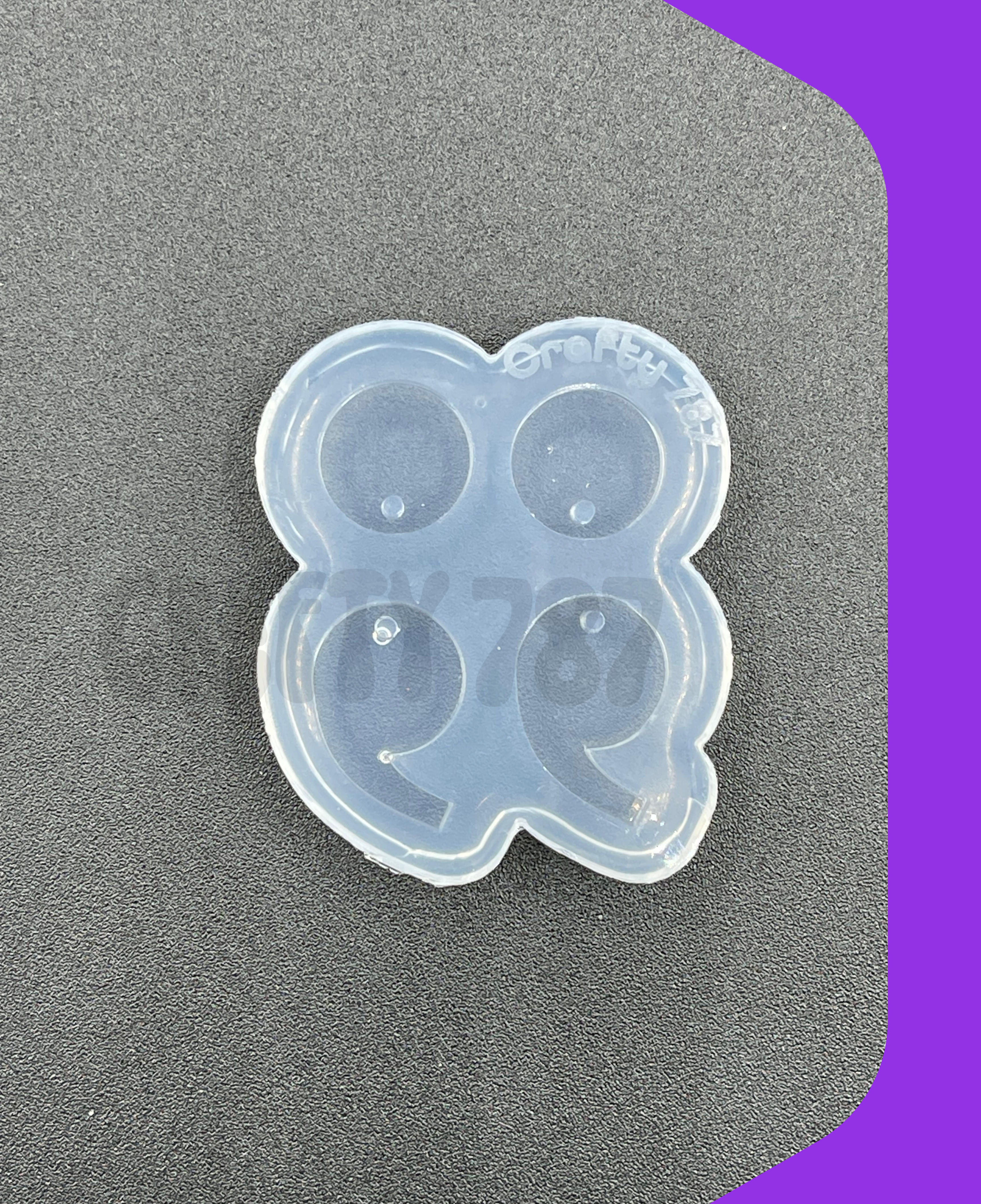 Semi Colon Dangle Earring Silicone Mold, Mental Health Awareness Mold (B14)