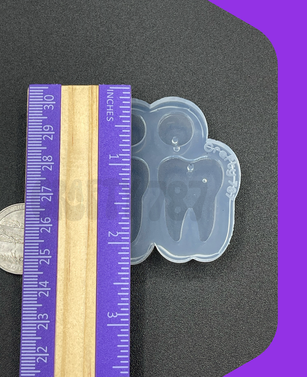 Tooth Dangle Earring Silicone Mol (b14)