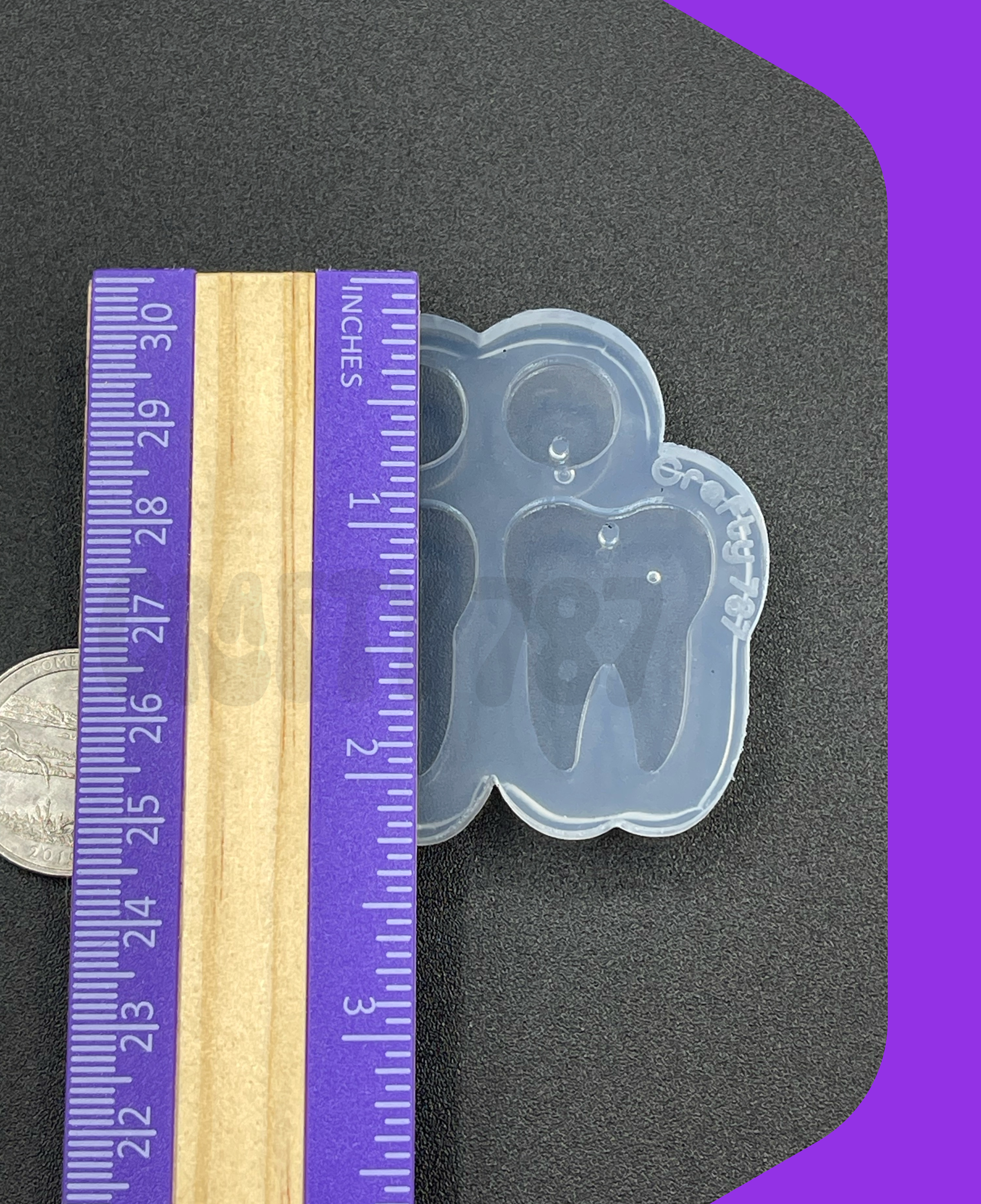 Tooth Dangle Earring Silicone Mol (b14)