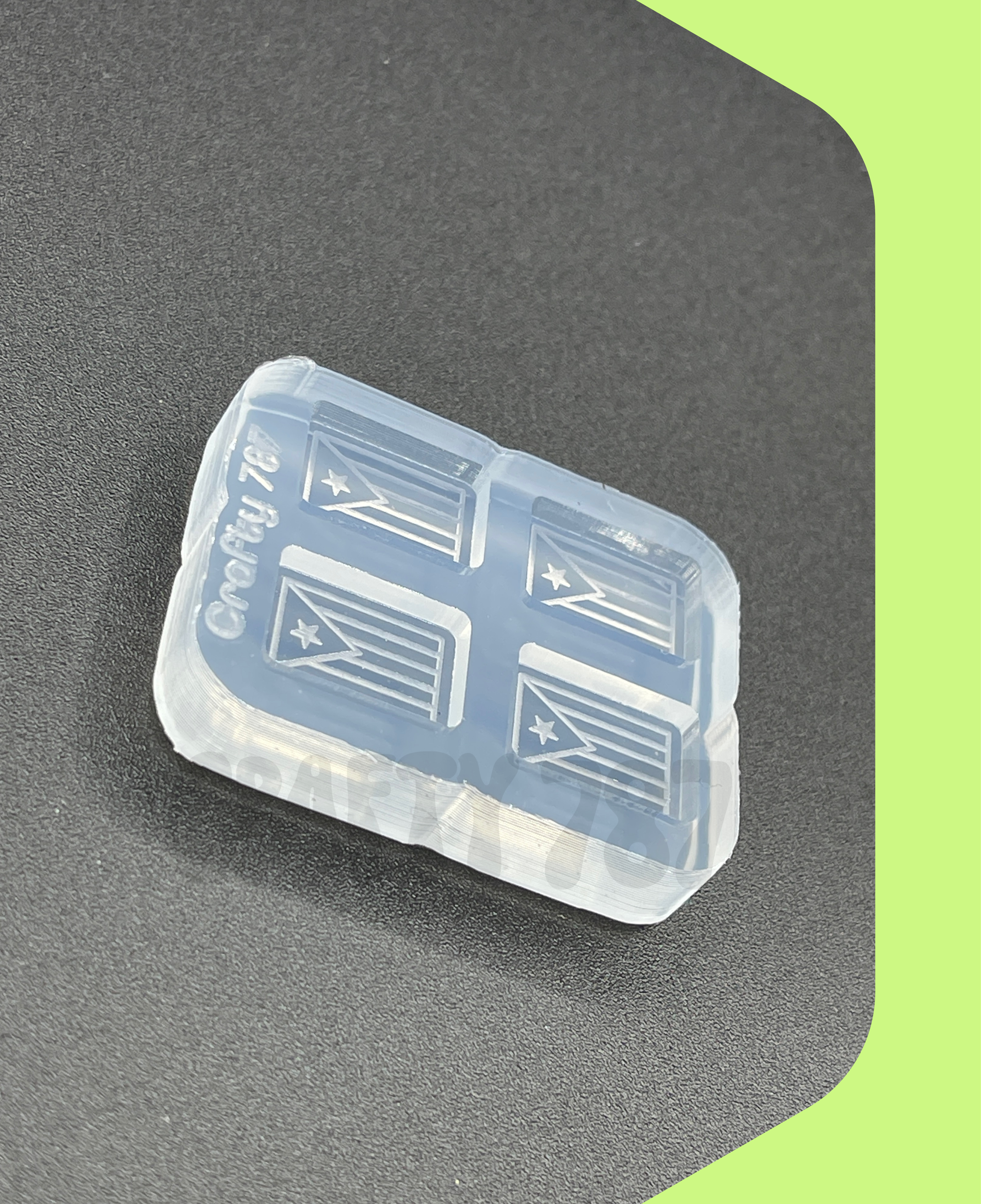 Puerto Rico Flag Silicone Mold (A1)