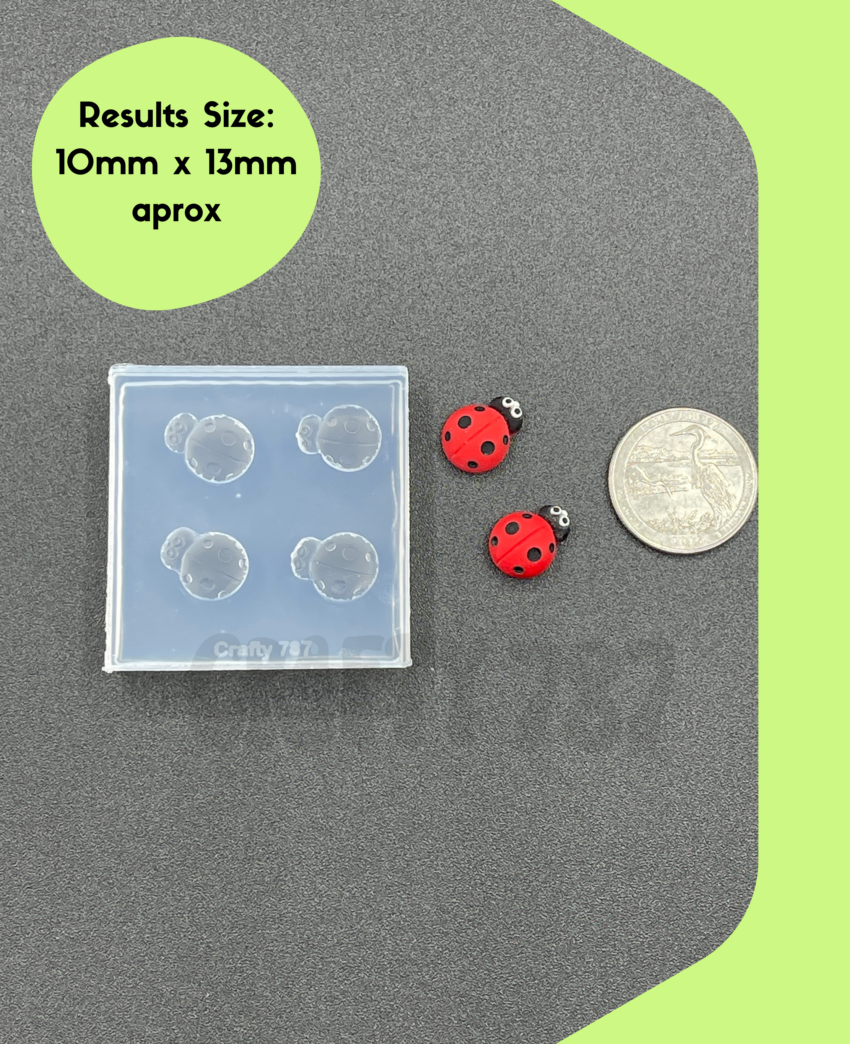 Matte Ladybug Silicone Mold (A14)