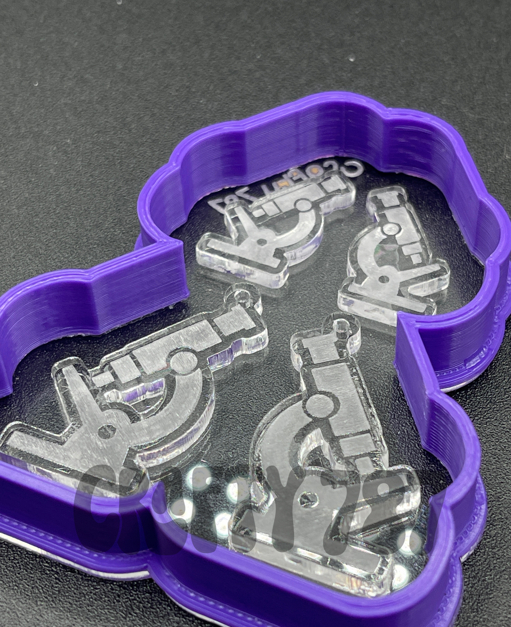 Microscope Earring Resin Silicone Mold (d13)