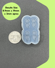 Load image into Gallery viewer, Semi Colon Bits Earring Silicone Mold (A15)
