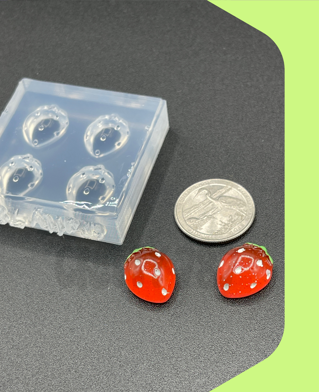 Strawberry 2D Silicone  Mold (A15)