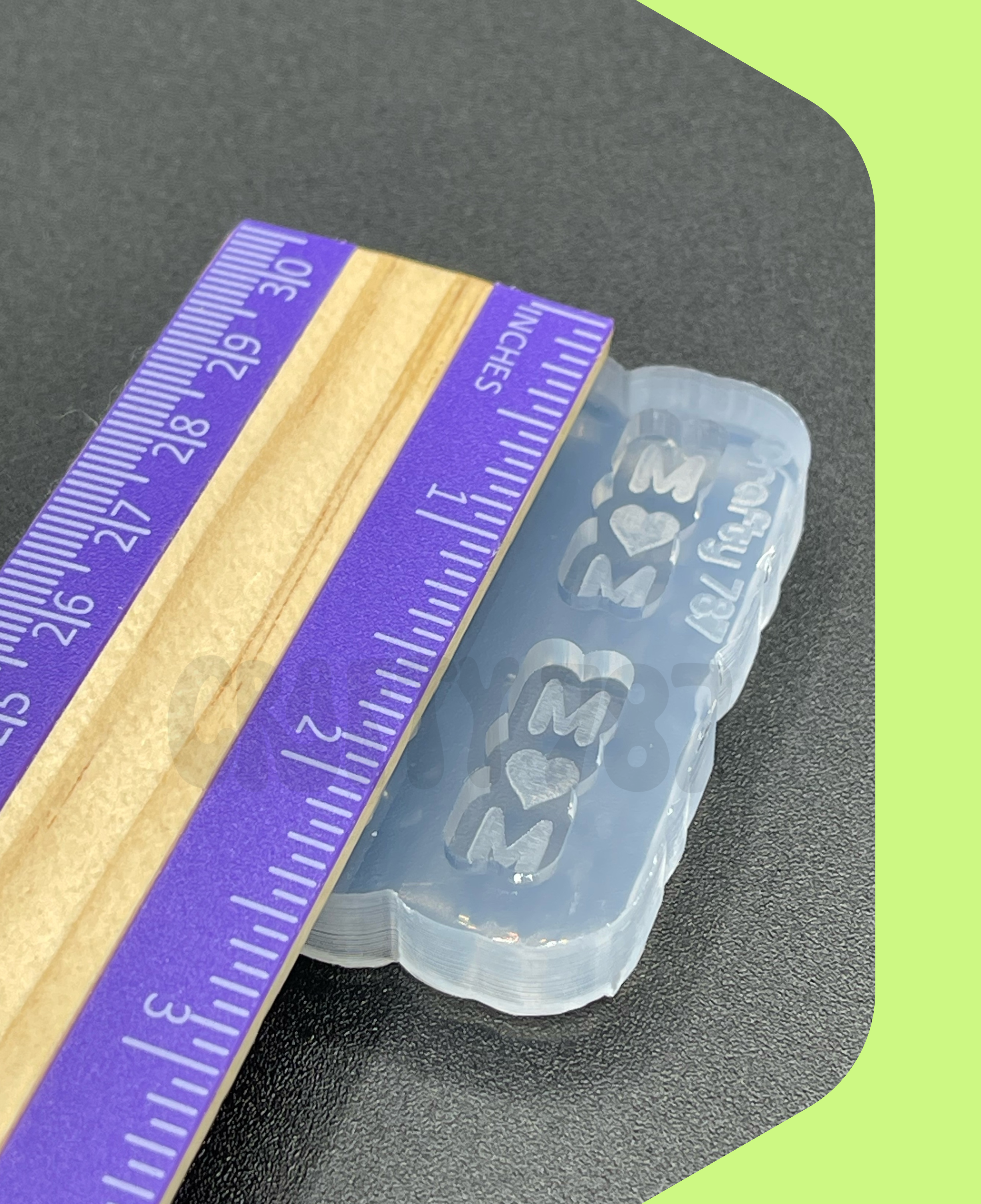 Mom Stud Earring Silicone Mold (A15)