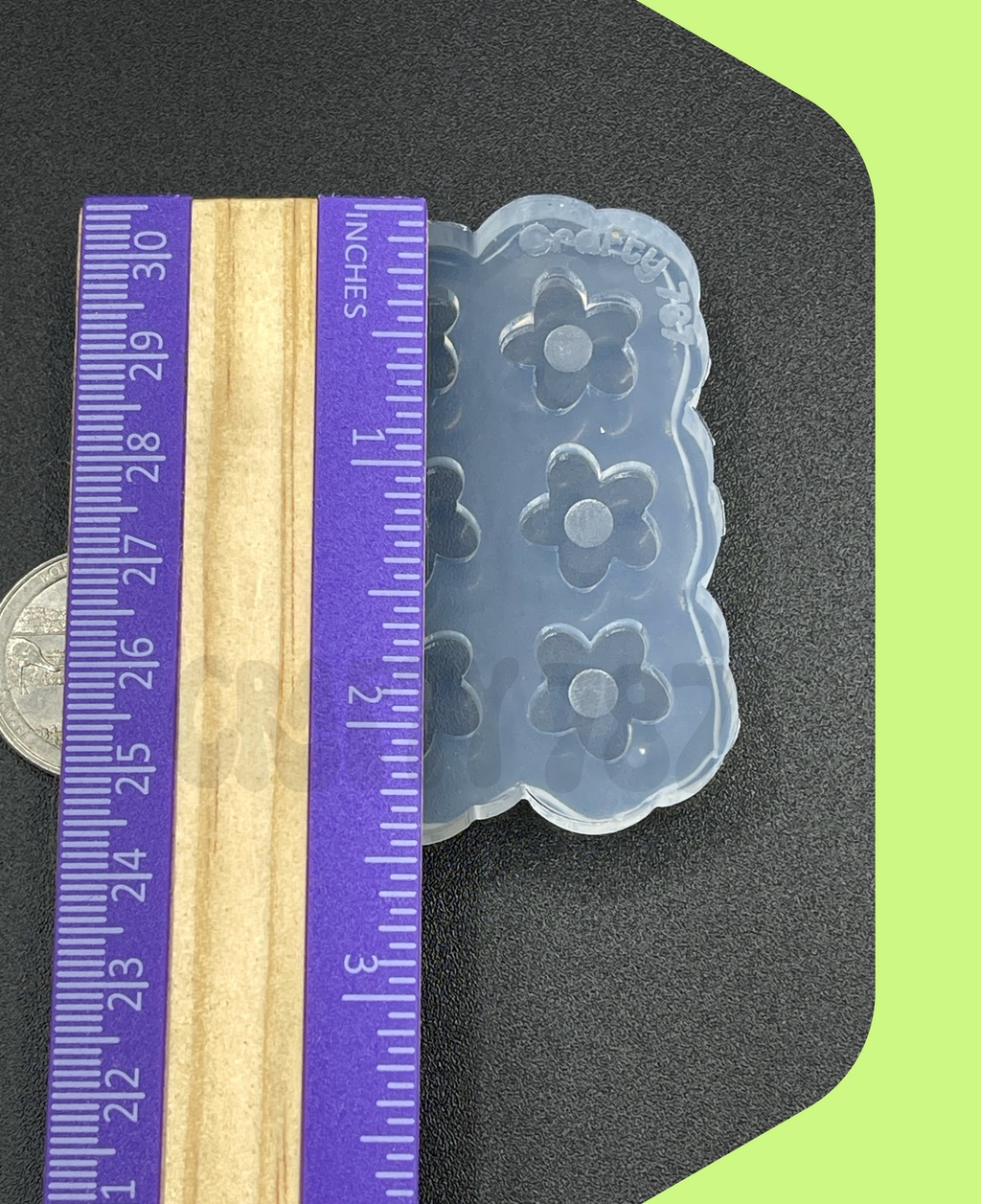Flower Good Vibes Stud Silicone Mold (A1)