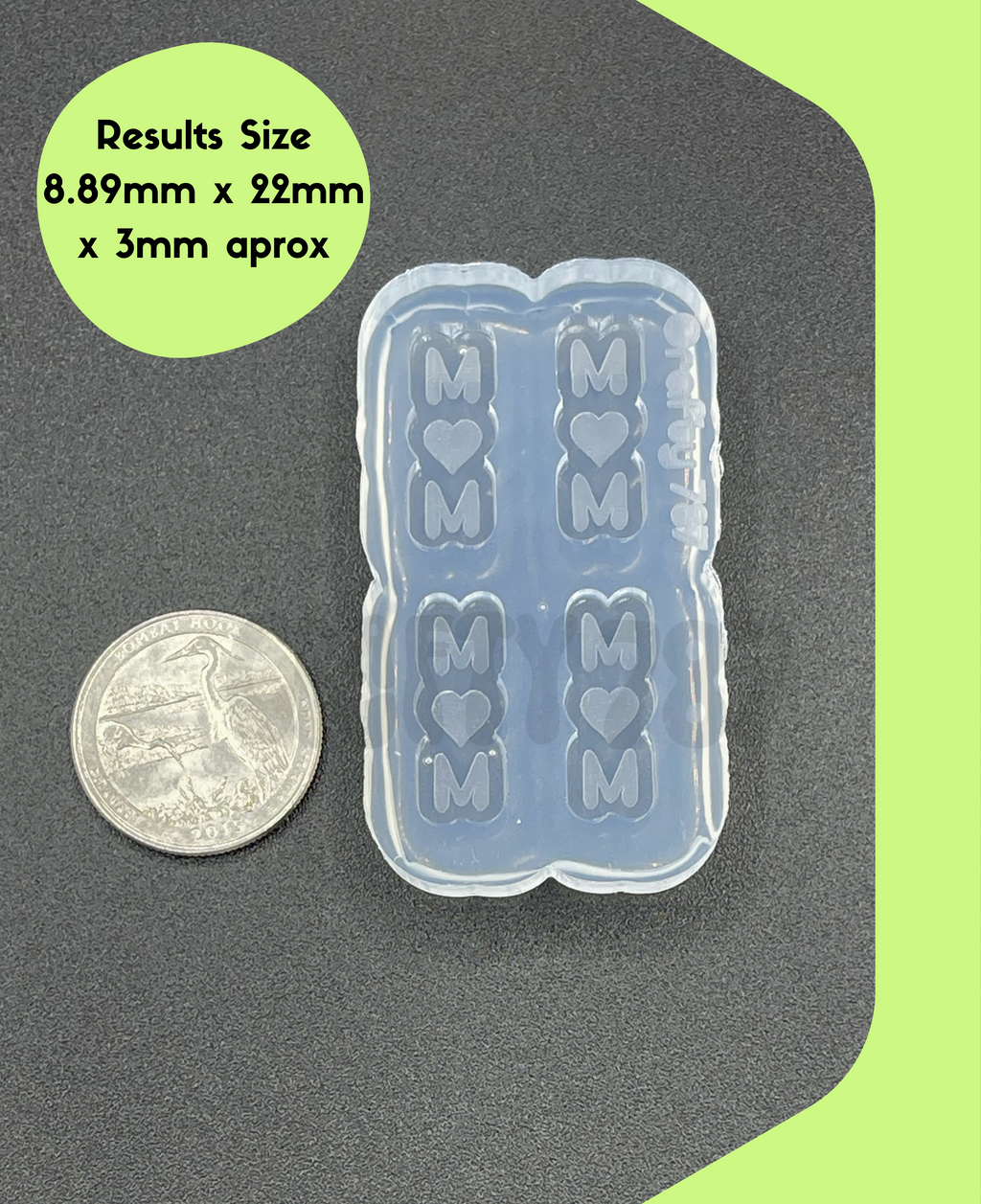 Mom Stud Earring Silicone Mold (A15)