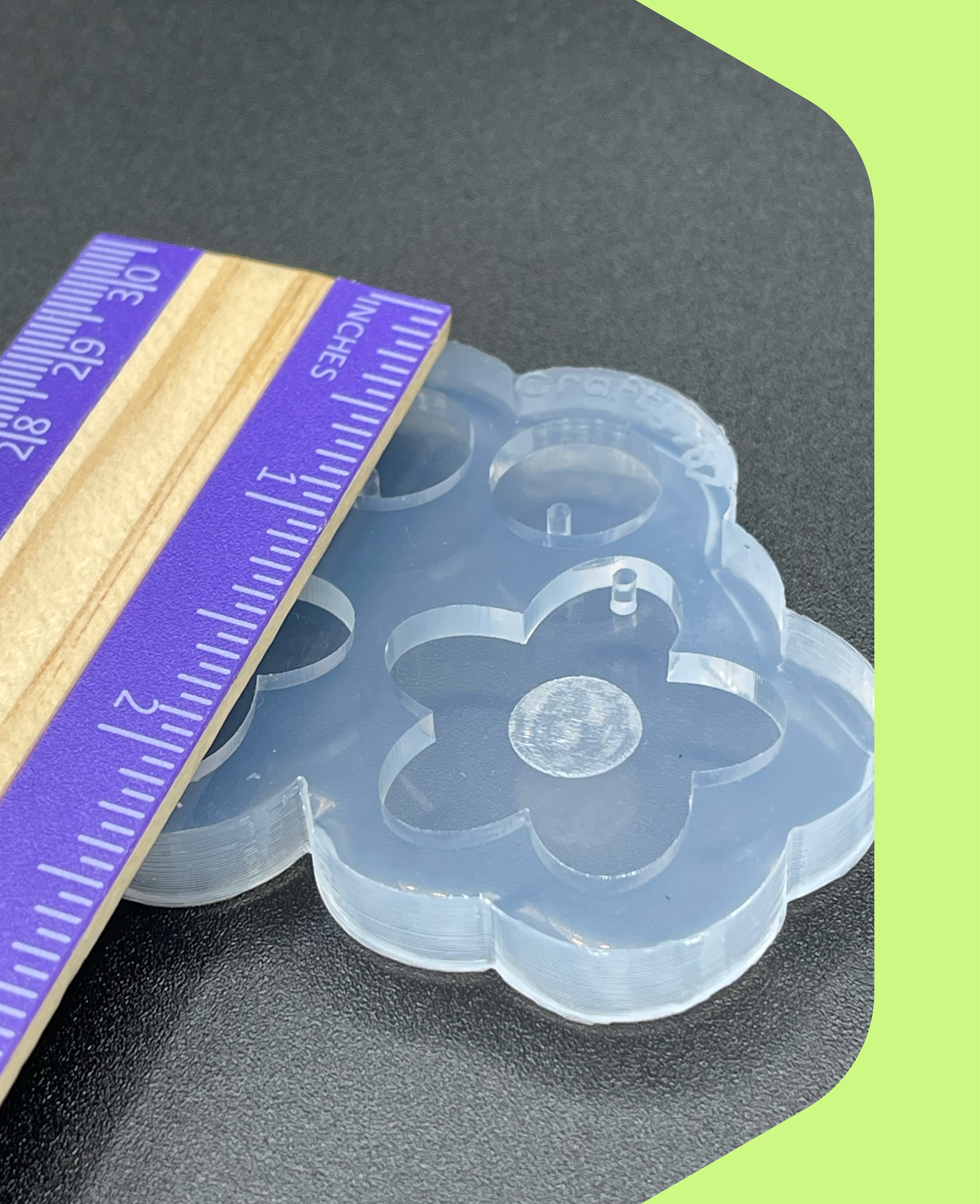 Summer Flower Hippie Dangle Silicone Mold (C15)