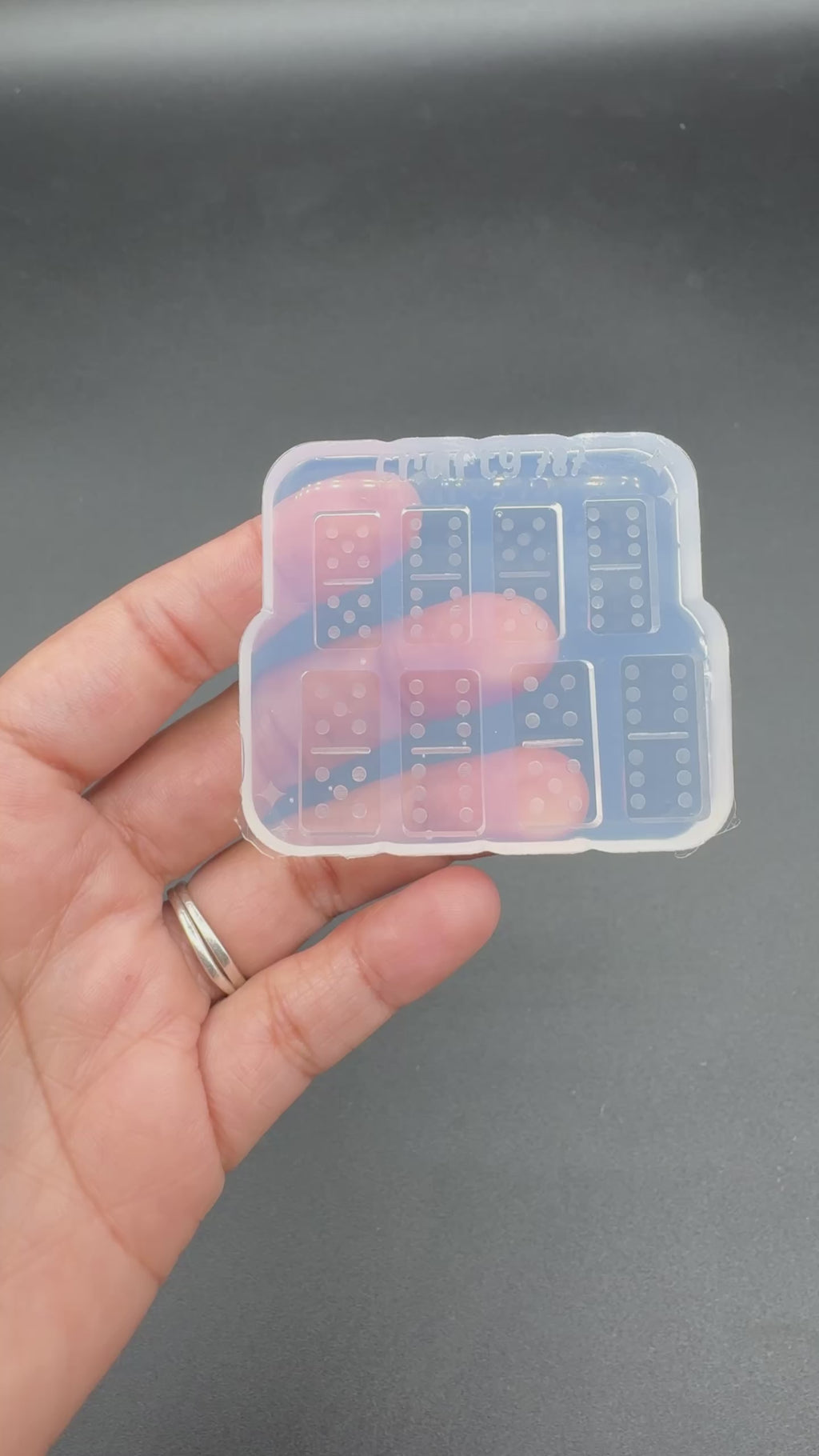 Domino Doble 6-5 Mini Bundle Stud Earring Silicone Mold DTMF inspired (C14)