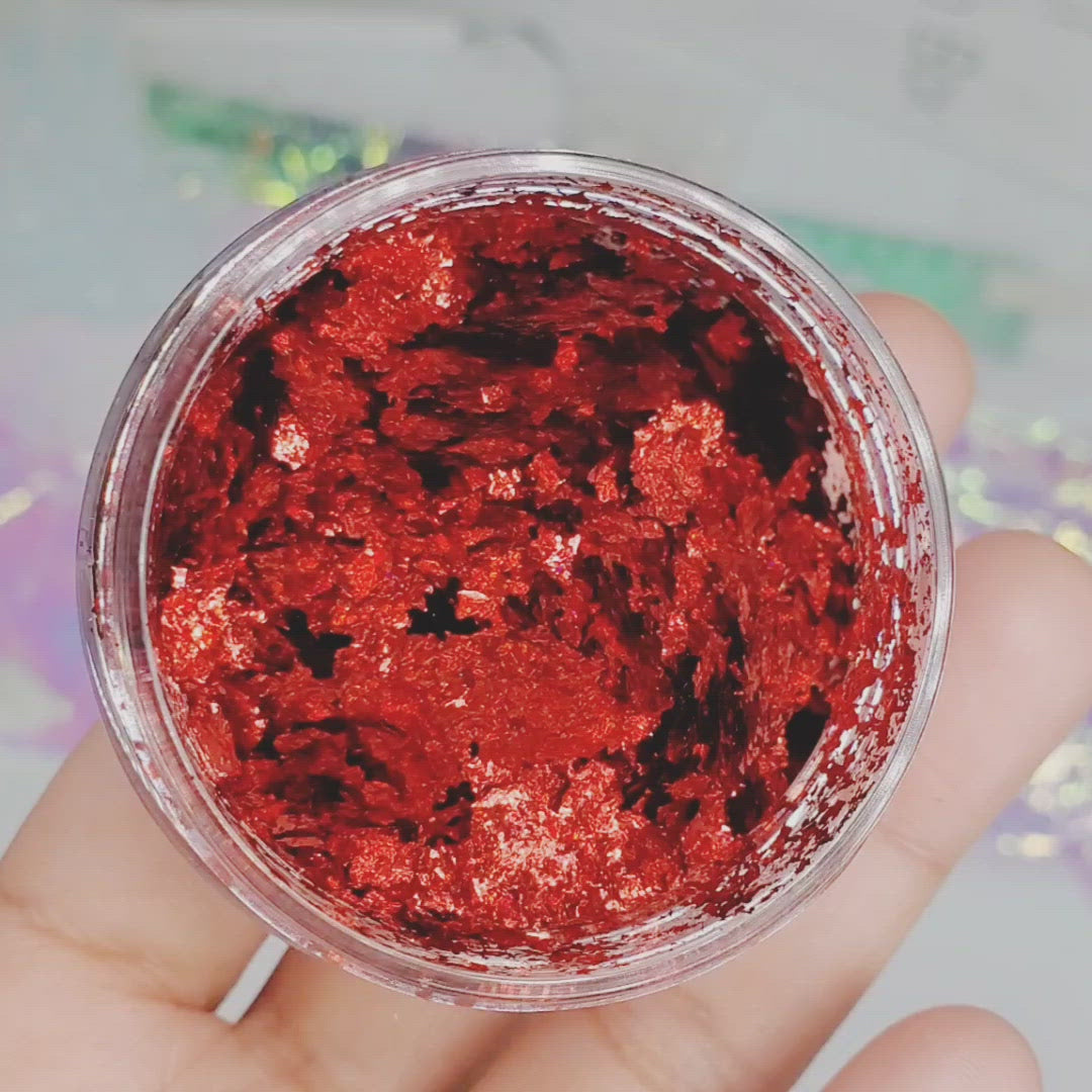 Red Holographic Foil Flakes