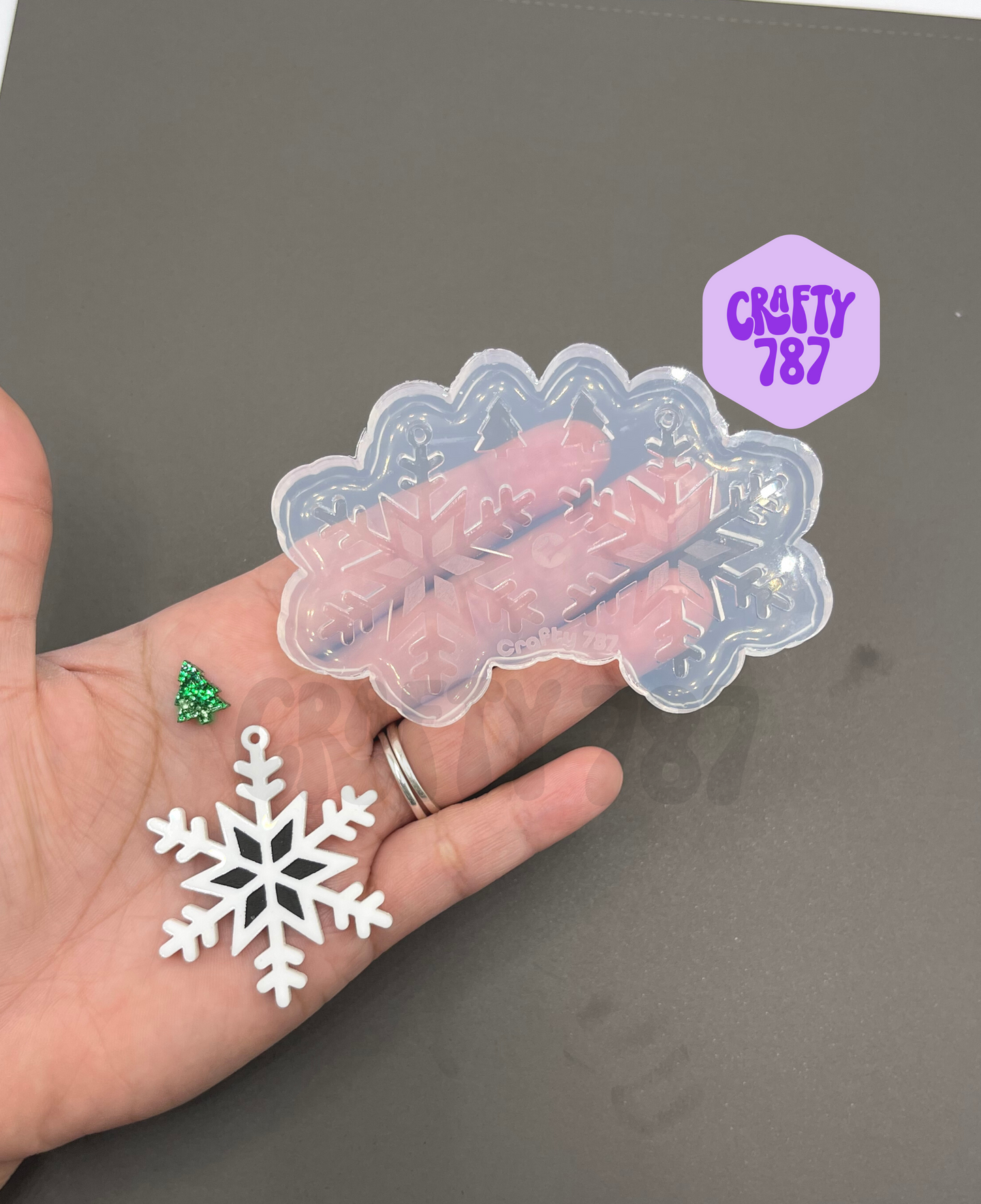 Snow Dangle Earring Silicone Mold (C15)