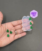 Load image into Gallery viewer, Mini Christmas Tree Stud Earring Silicone Mold (A14)
