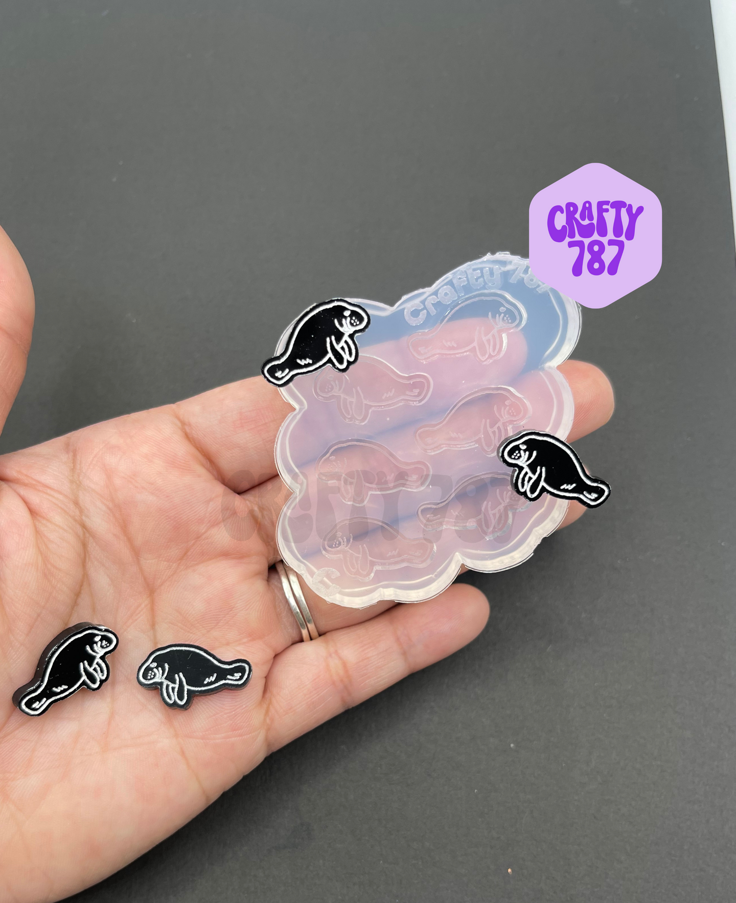 Manatee Earring/Bits Silicone Mold (A13)