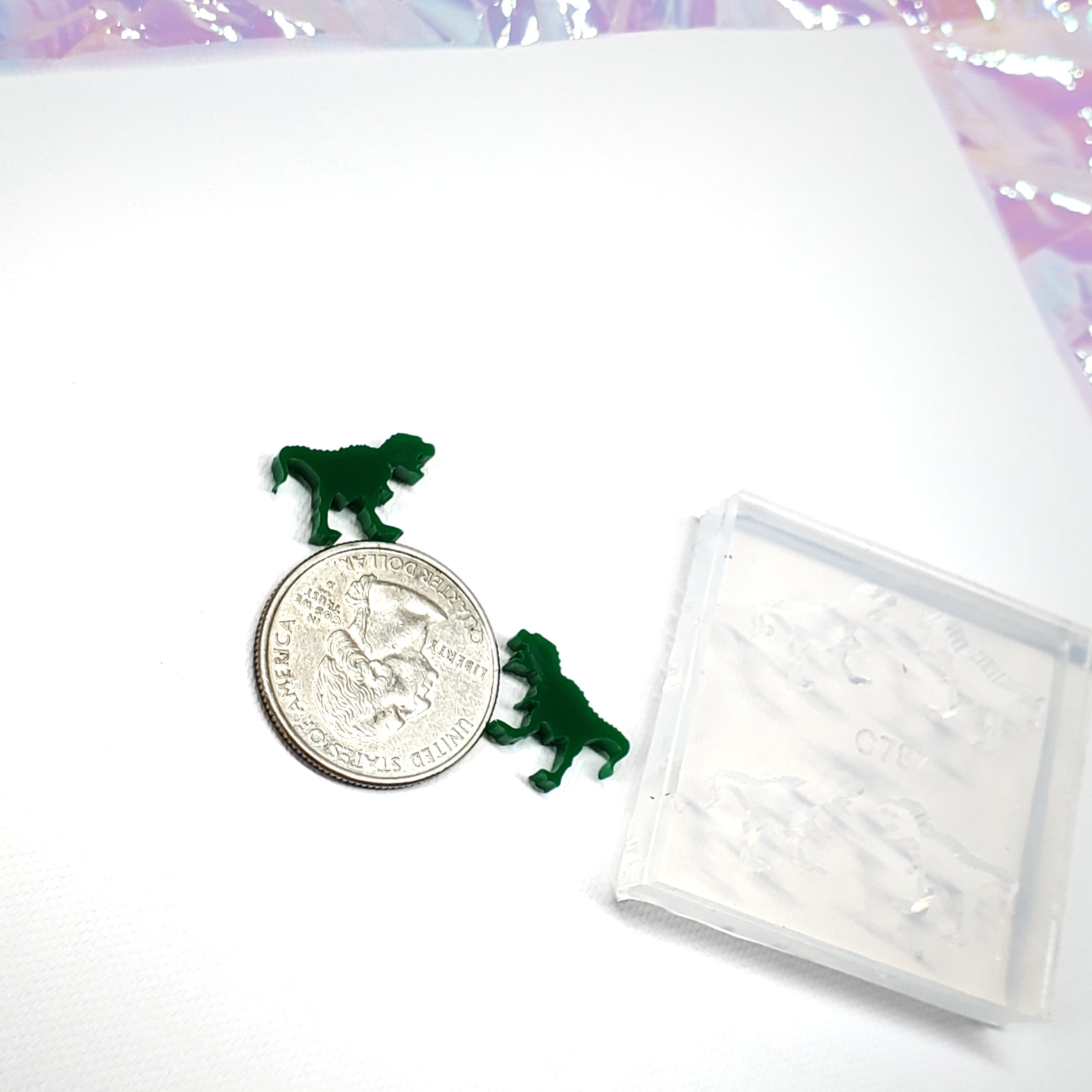 T-Rex Dinosaur Stud Earring Mold (A12)
