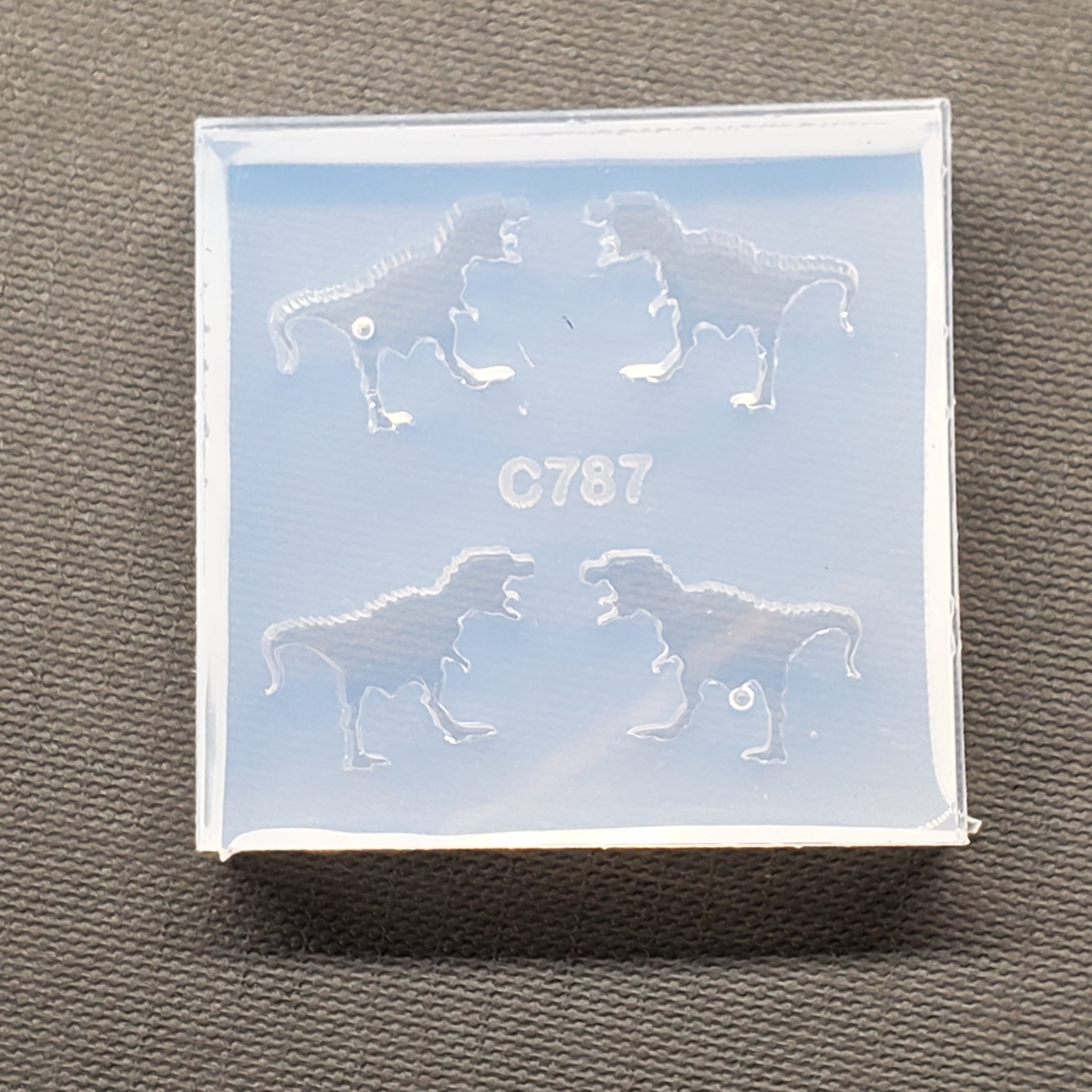 T-Rex Dinosaur Stud Earring Mold (A12)