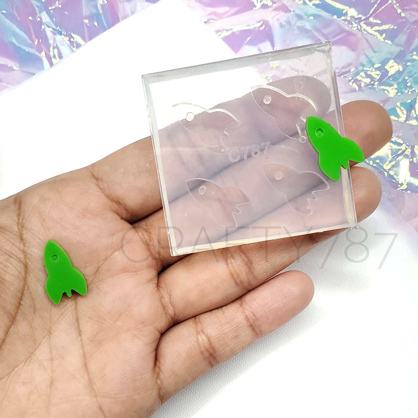 Rocket Stud Earring Mold(A9)