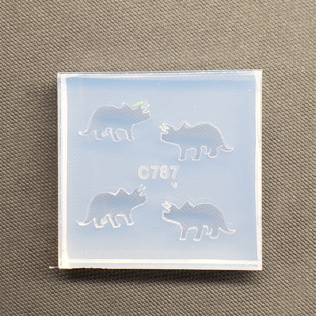 Triceratops Dinosaur Earring Mold(A4)