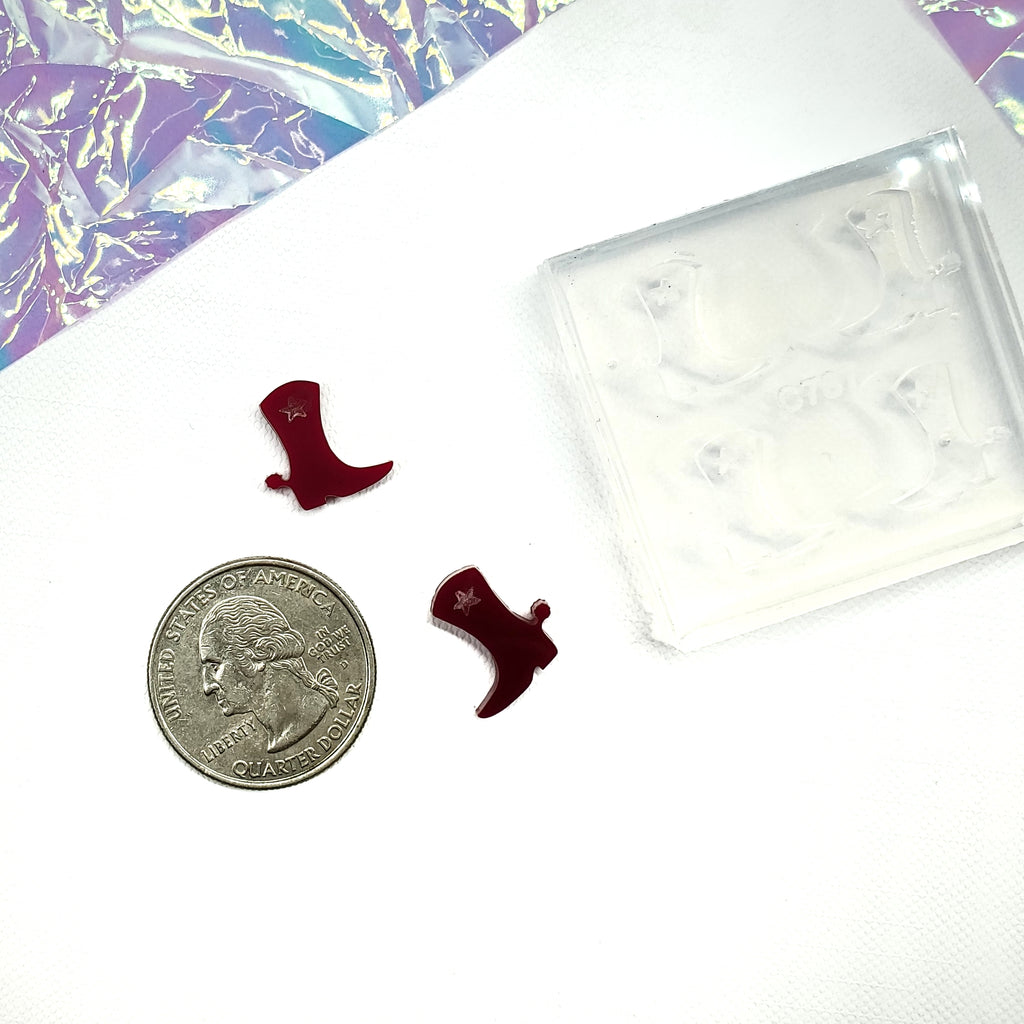 Western Boots Stud Earring Molds(A4)