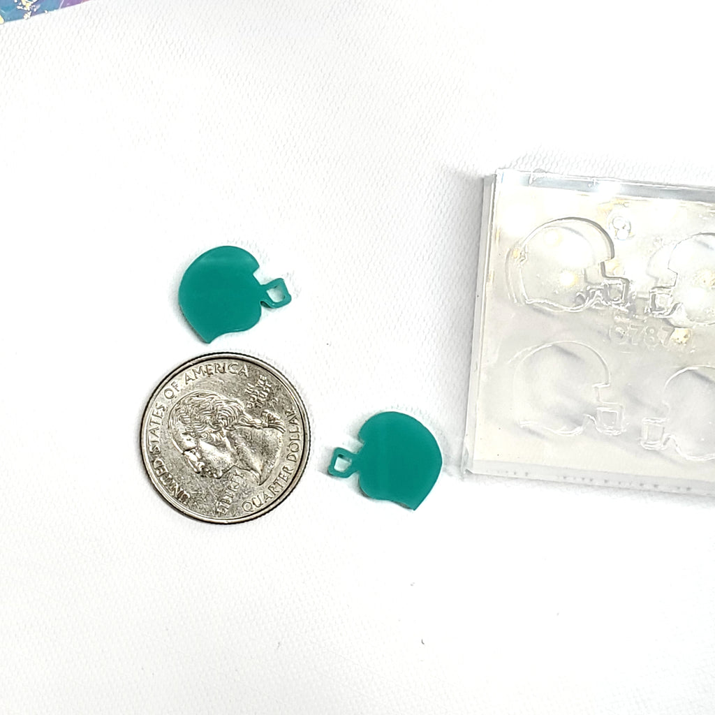 Football Helmet Stud Earring Mold (A7)