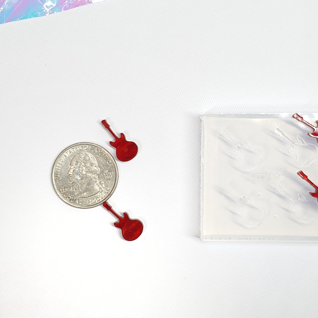 Guitar Stud Earring Mold(B12)