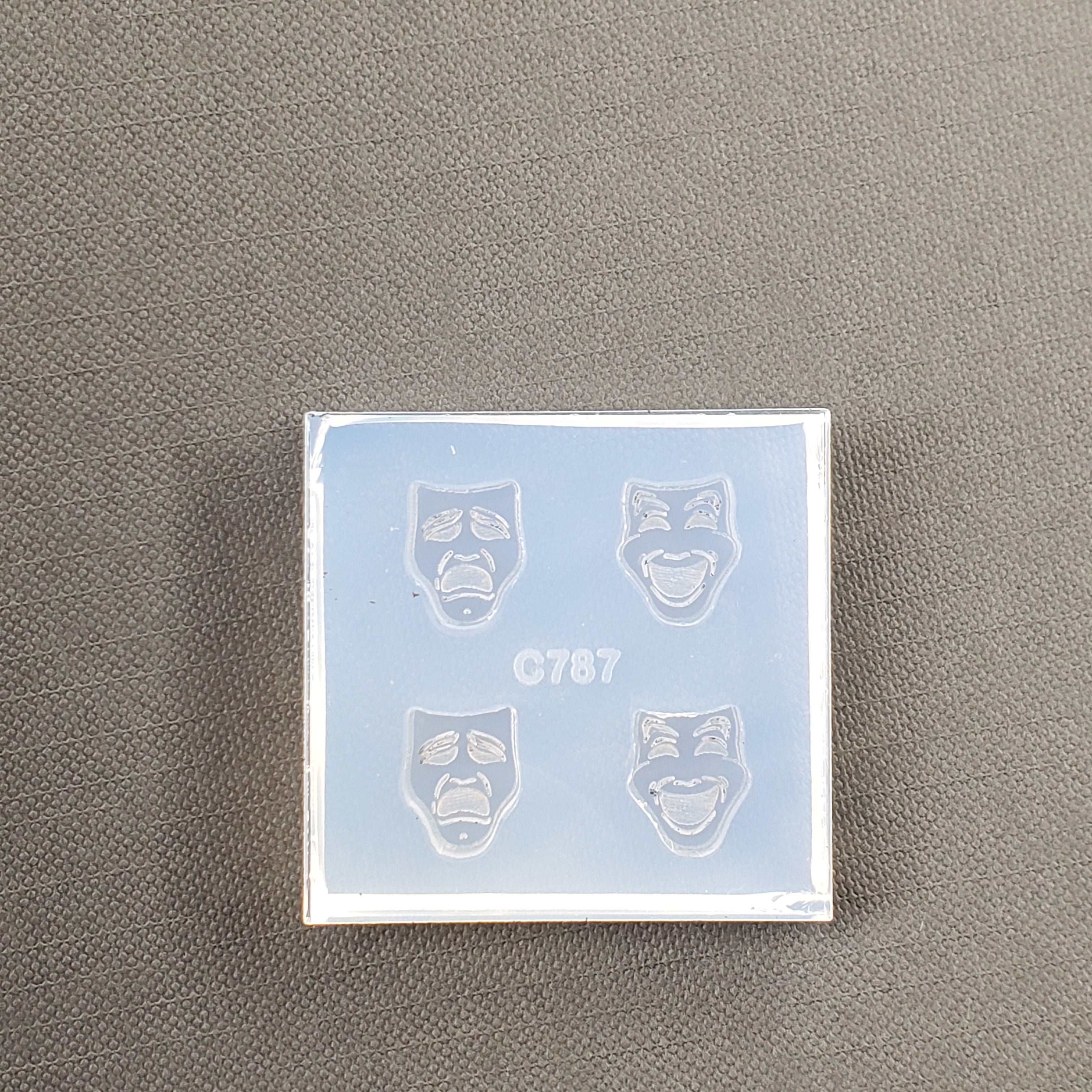 Drama Masks Stud Earrings Silicone Mold(A12)