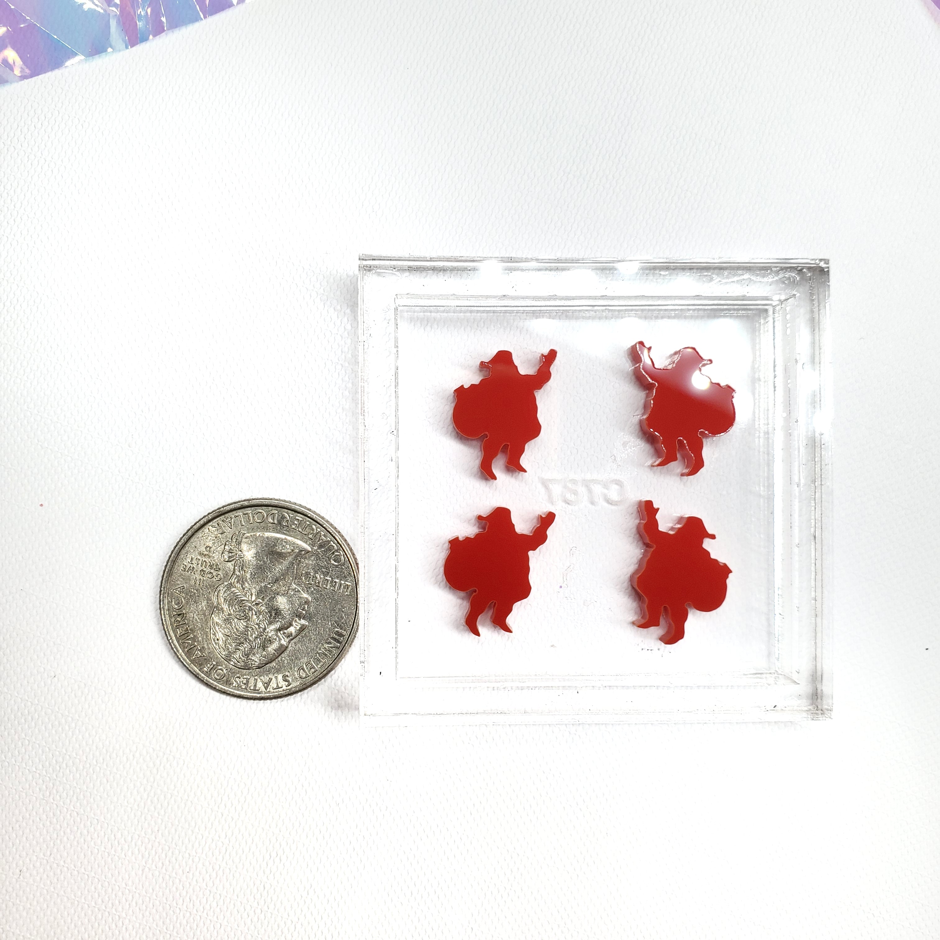 Santa Stud Earrings Silicone Mold(A5)