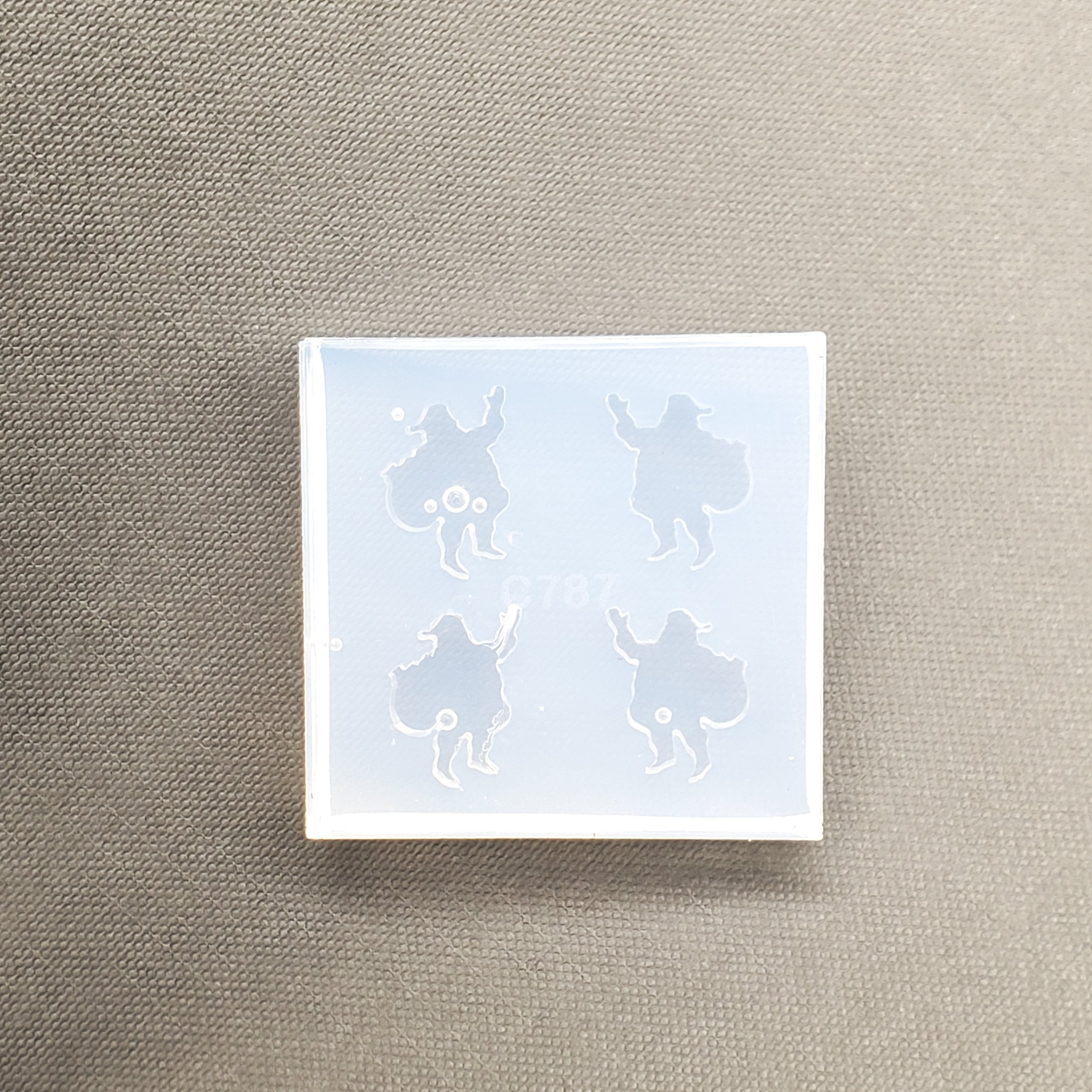 Santa Stud Earrings Silicone Mold(A5)