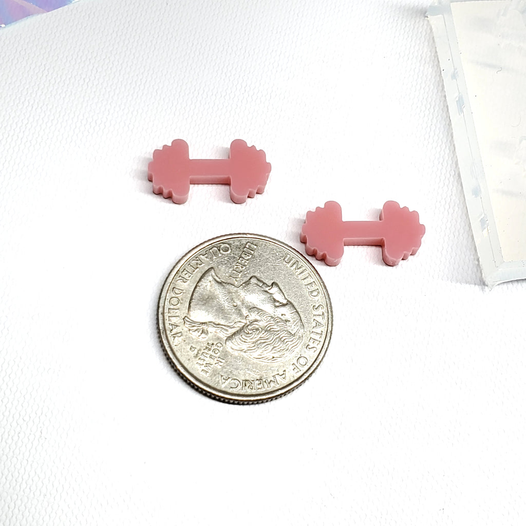 Dumbells Studs Earrings Silicone Mold(A12)