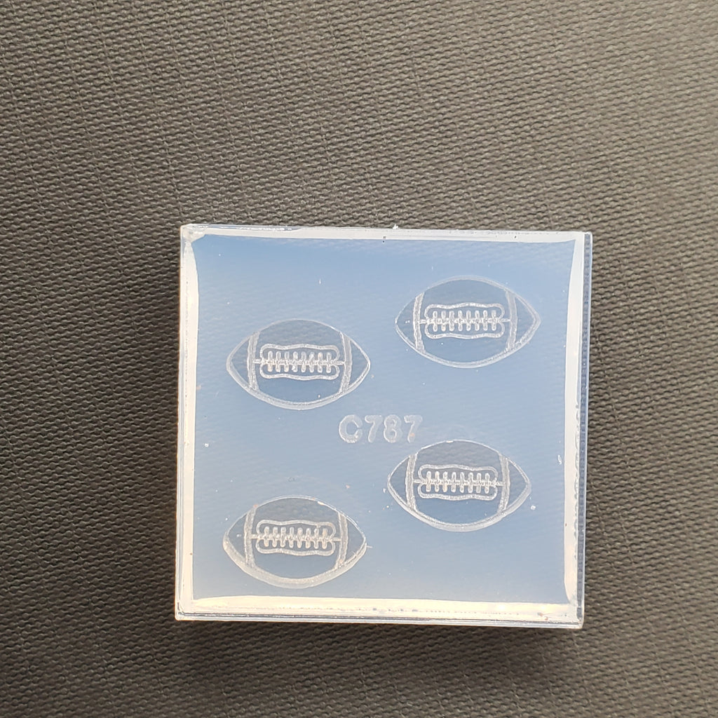 Football Stud Earrings Silicone Mold