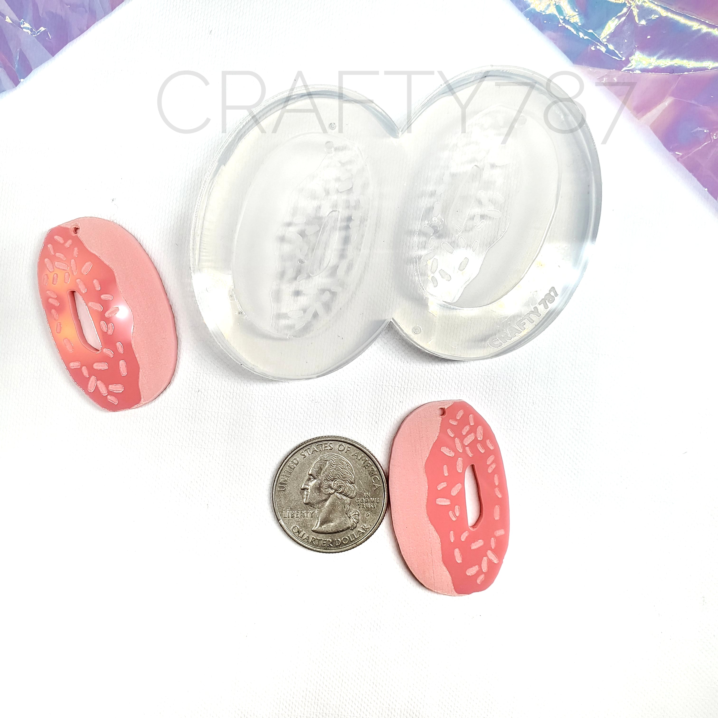 Donuts Dangle Earrings Silicone Mold (C12)