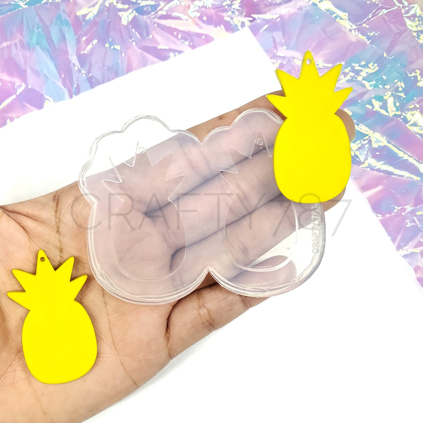 Pineapple Dangle Earring Silicone Mold (D1)