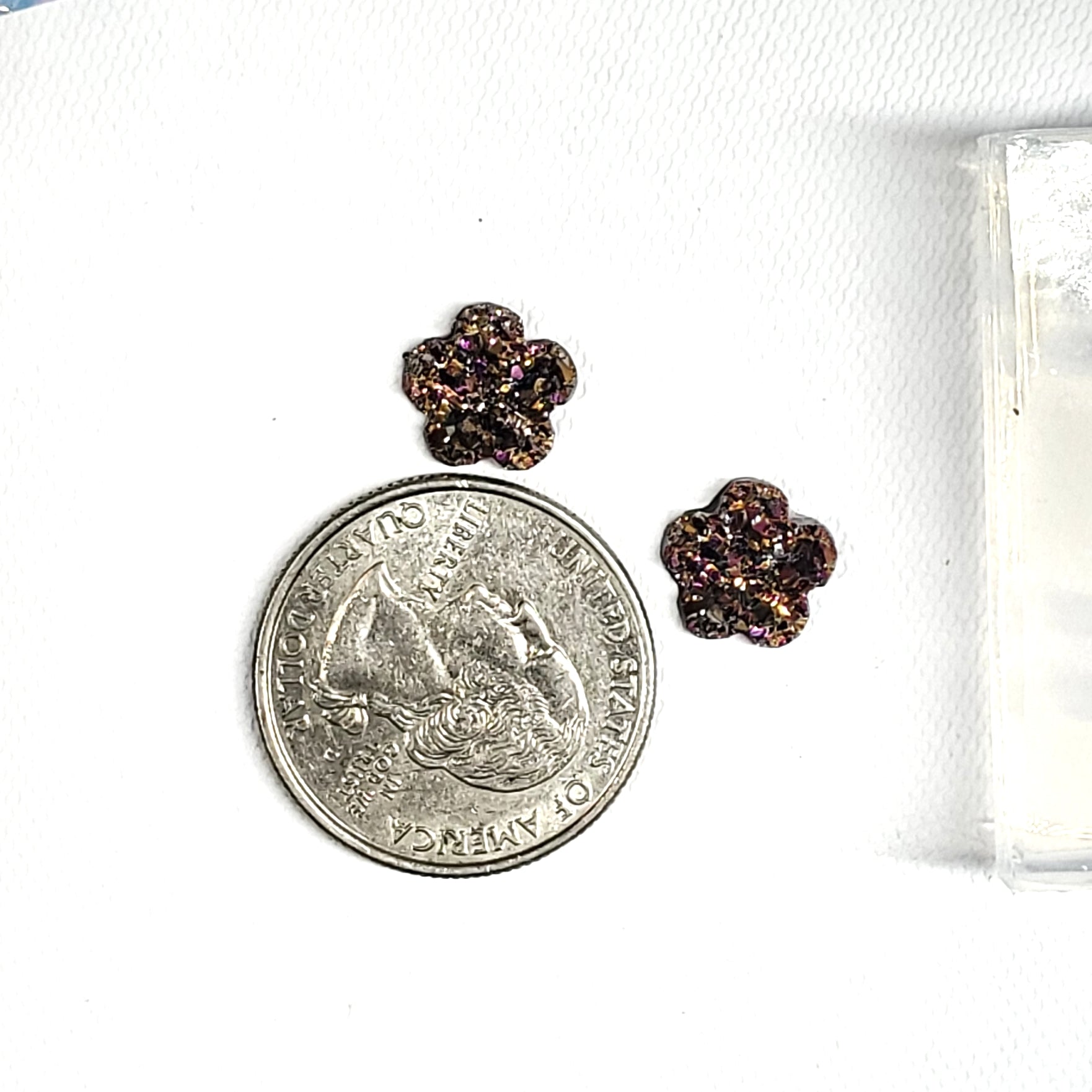 Druzy Flower 10mm Stud Earring Silicone Mold(B4)