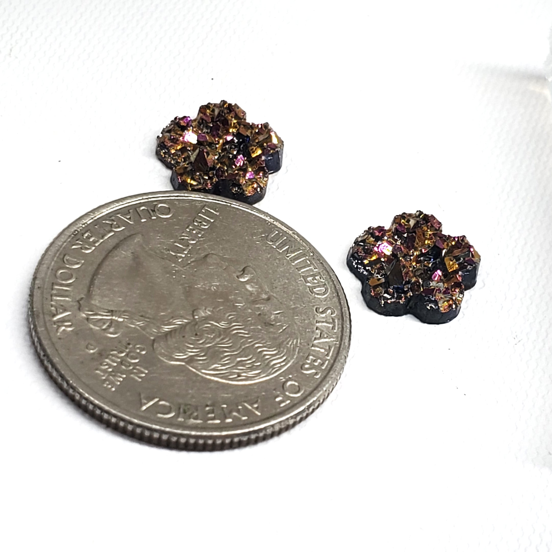 Druzy Flower 10mm Stud Earring Silicone Mold(B4)