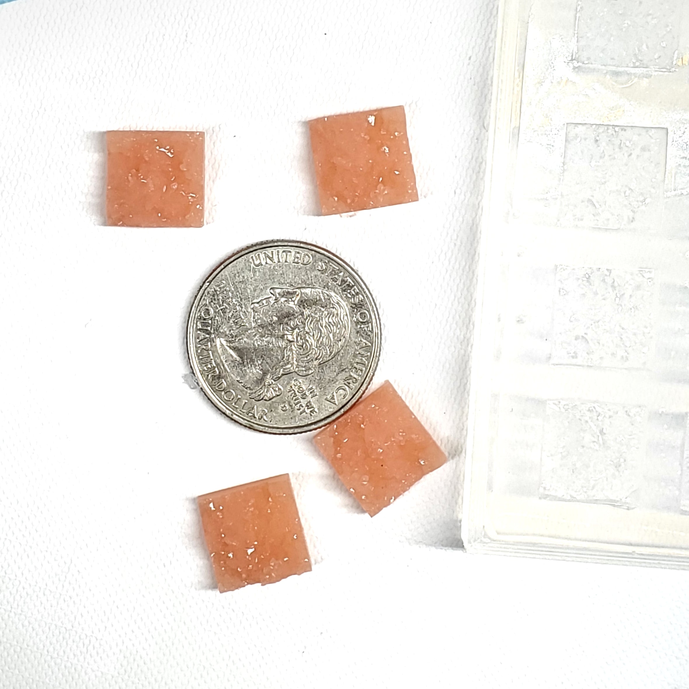 Square Chunky Druzy 12mm Cabochon Silicone Mold | Druzy Earring(B5)