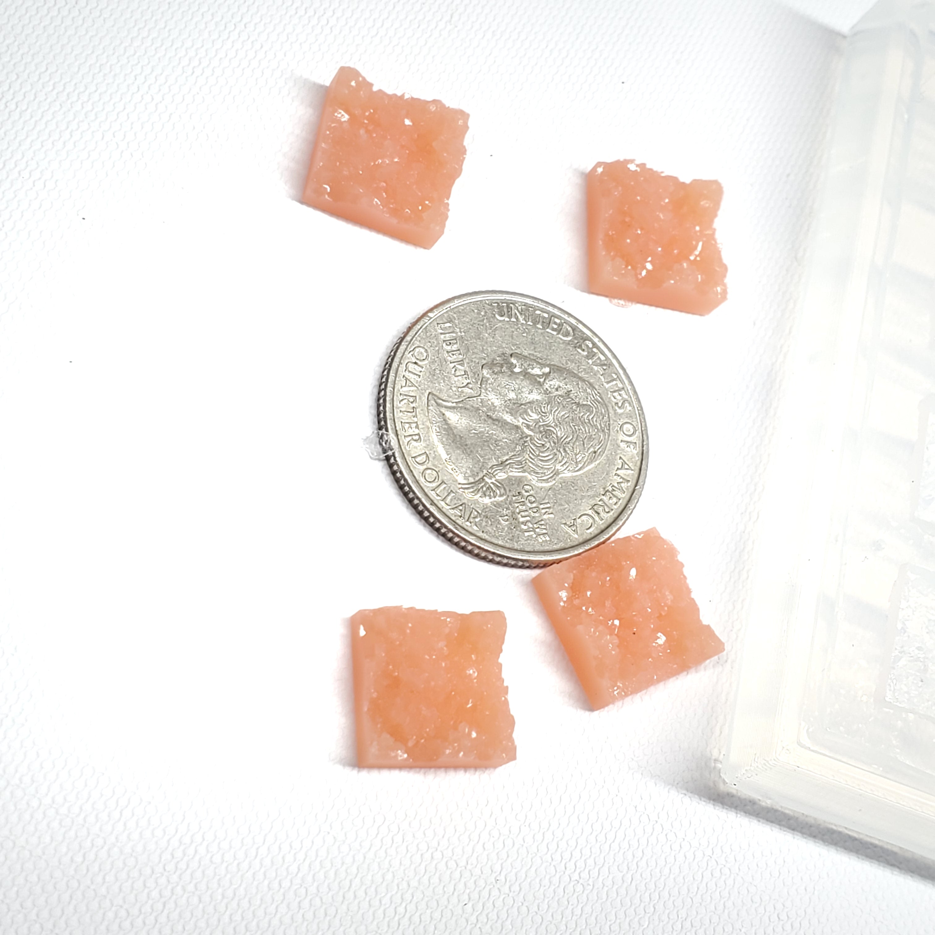 Square Chunky Druzy 12mm Cabochon Silicone Mold | Druzy Earring(B5)