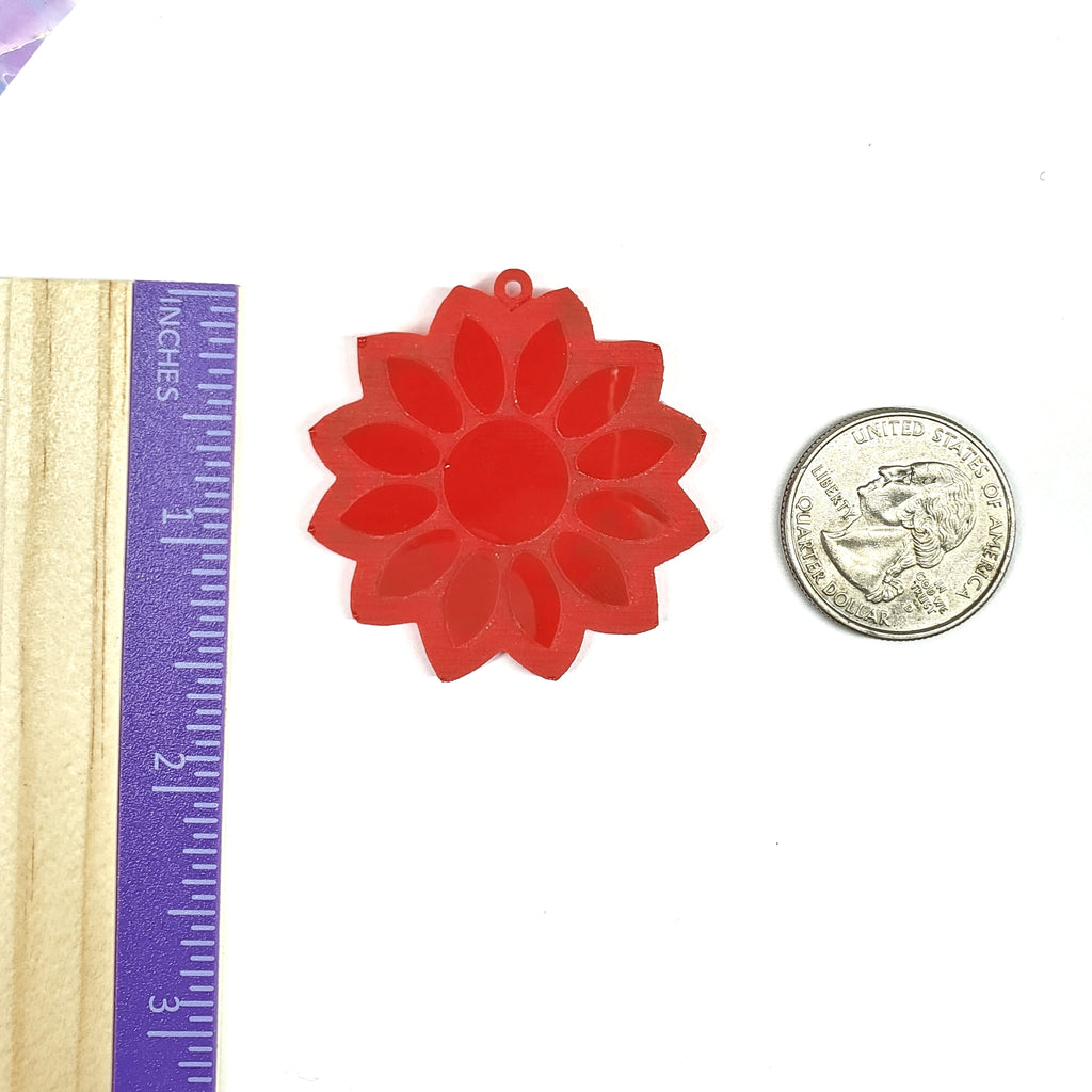 Sunflower Dangle Earring Silicone Mold (C2)