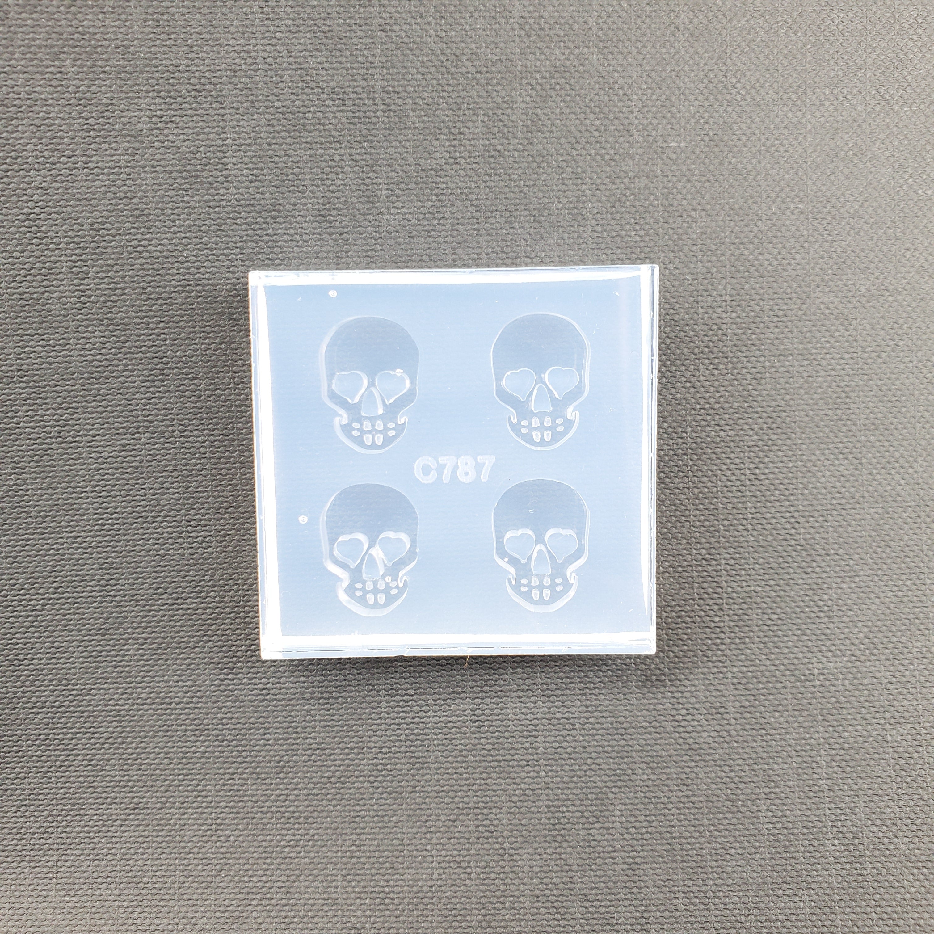 Sugar Skull Stud Earring Silicone Mold 10.7mm x 15mm(A11)