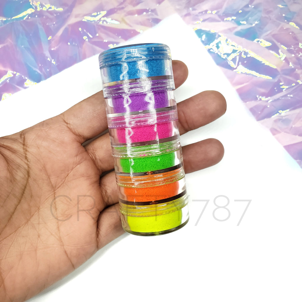 Neon Six Colors Bundle Powder Pigments/Mica